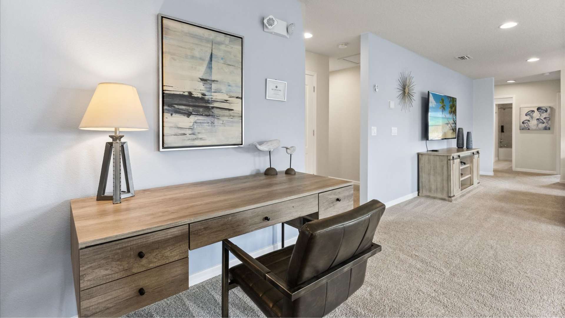 Remote Work Desk Area