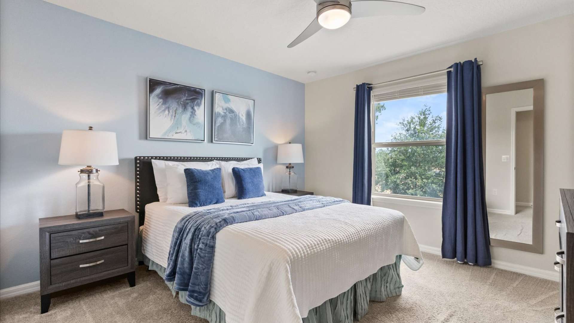 Queen Bedroom with Natural Light