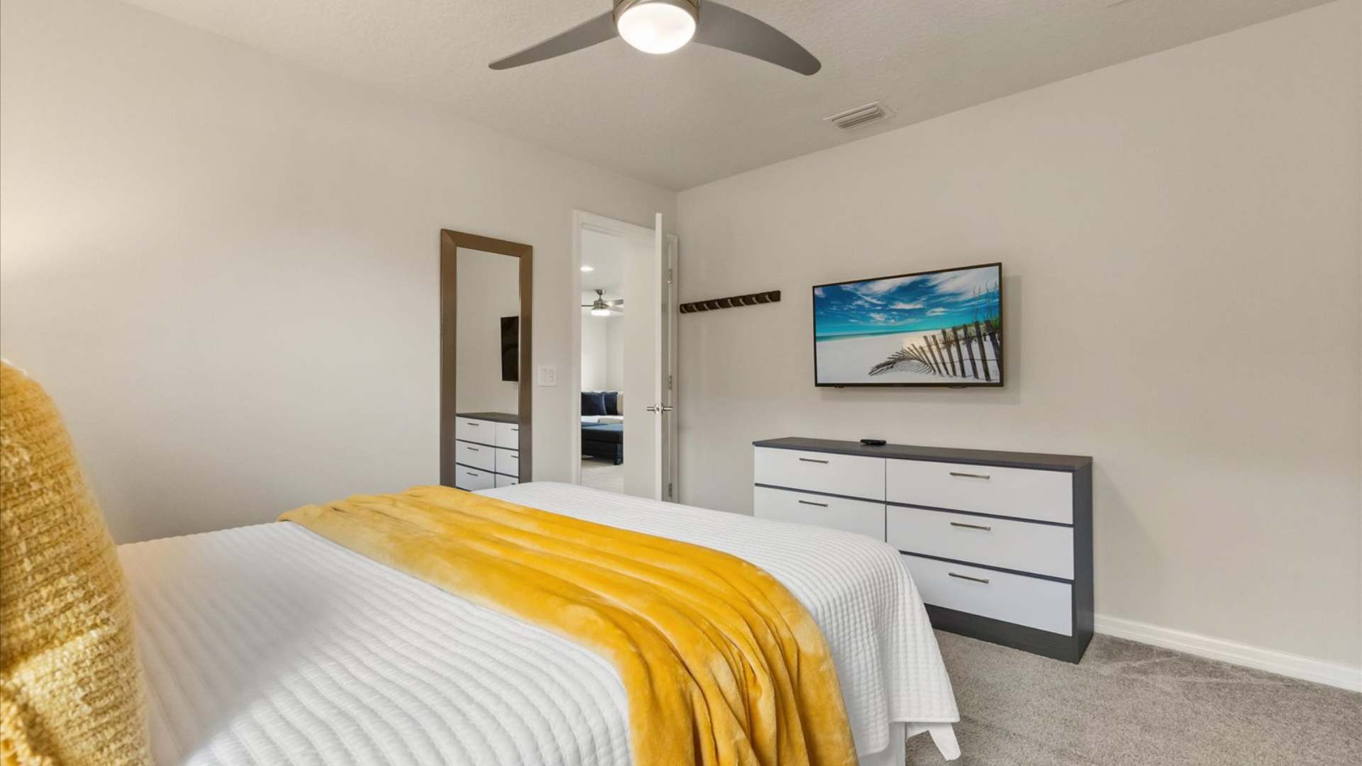 Vibrant Queen Bedroom 