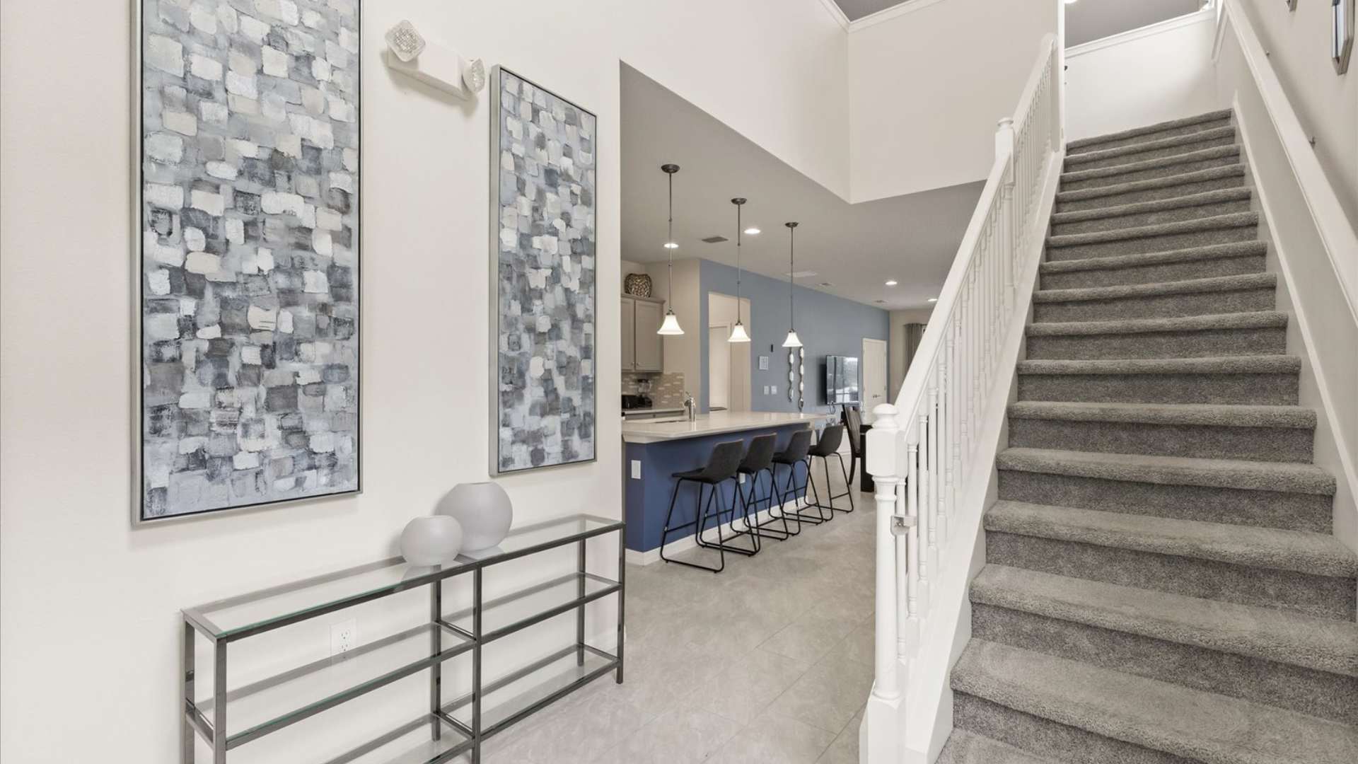 Indoor Staircase Leading Upstairs