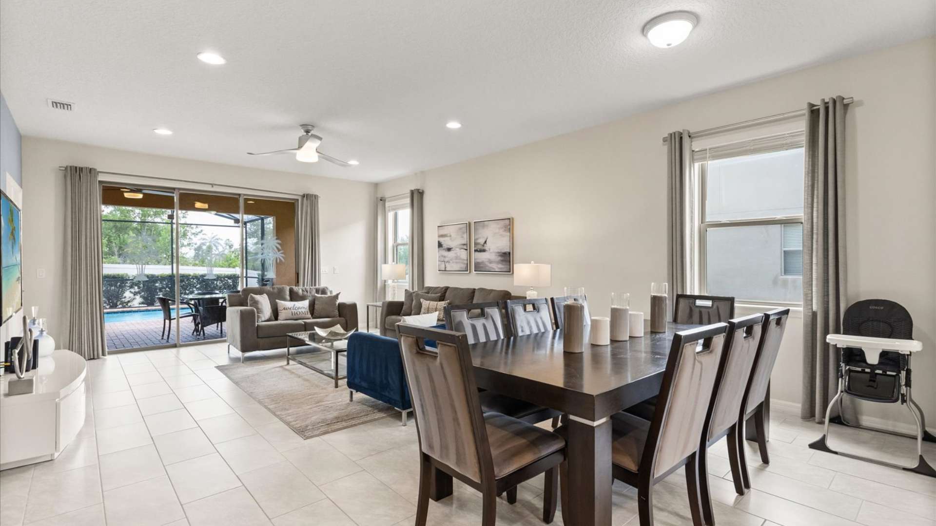 Spacious Indoor Dining Area 