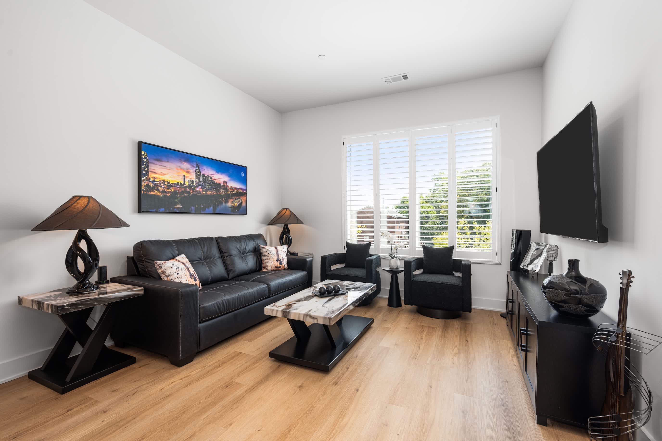 East Nash Condo for 4 with Public Rooftop Near DT!