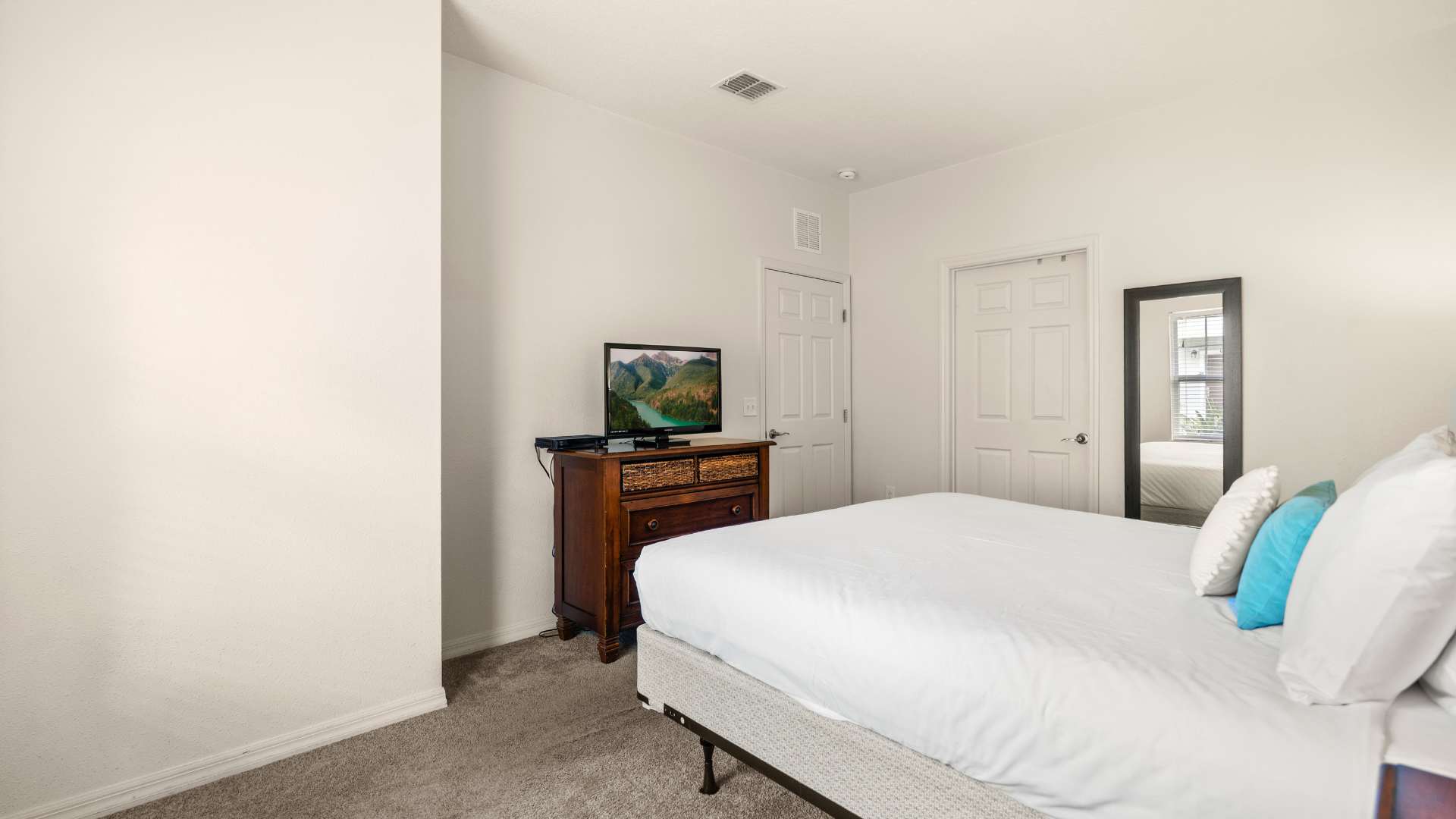 King Bedroom with Smart TV