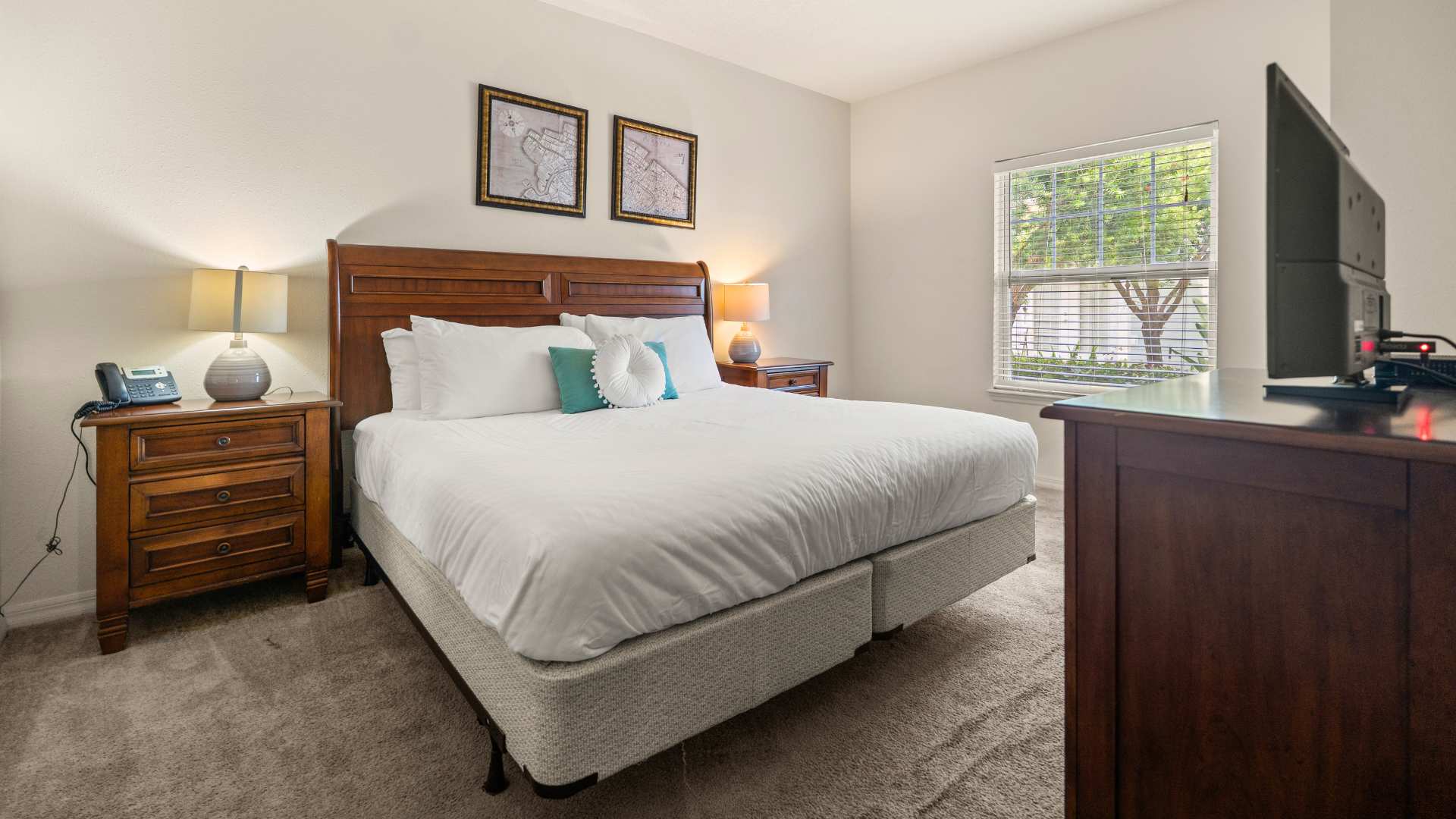 King Bedroom with Smart TV