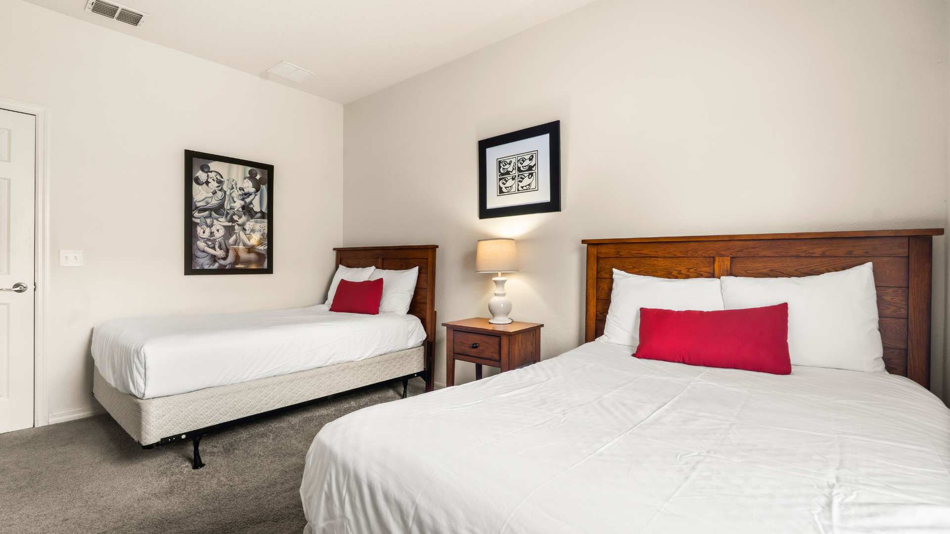 Twin Queen Bedroom with Smart TV