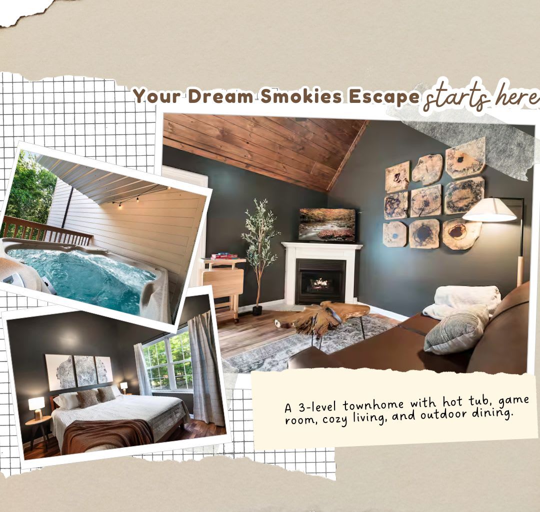 Near Pkwy / Dollywood, Sleeps 6・Hot tub・Game Room — Pigeon Forge, TN — vacation rental