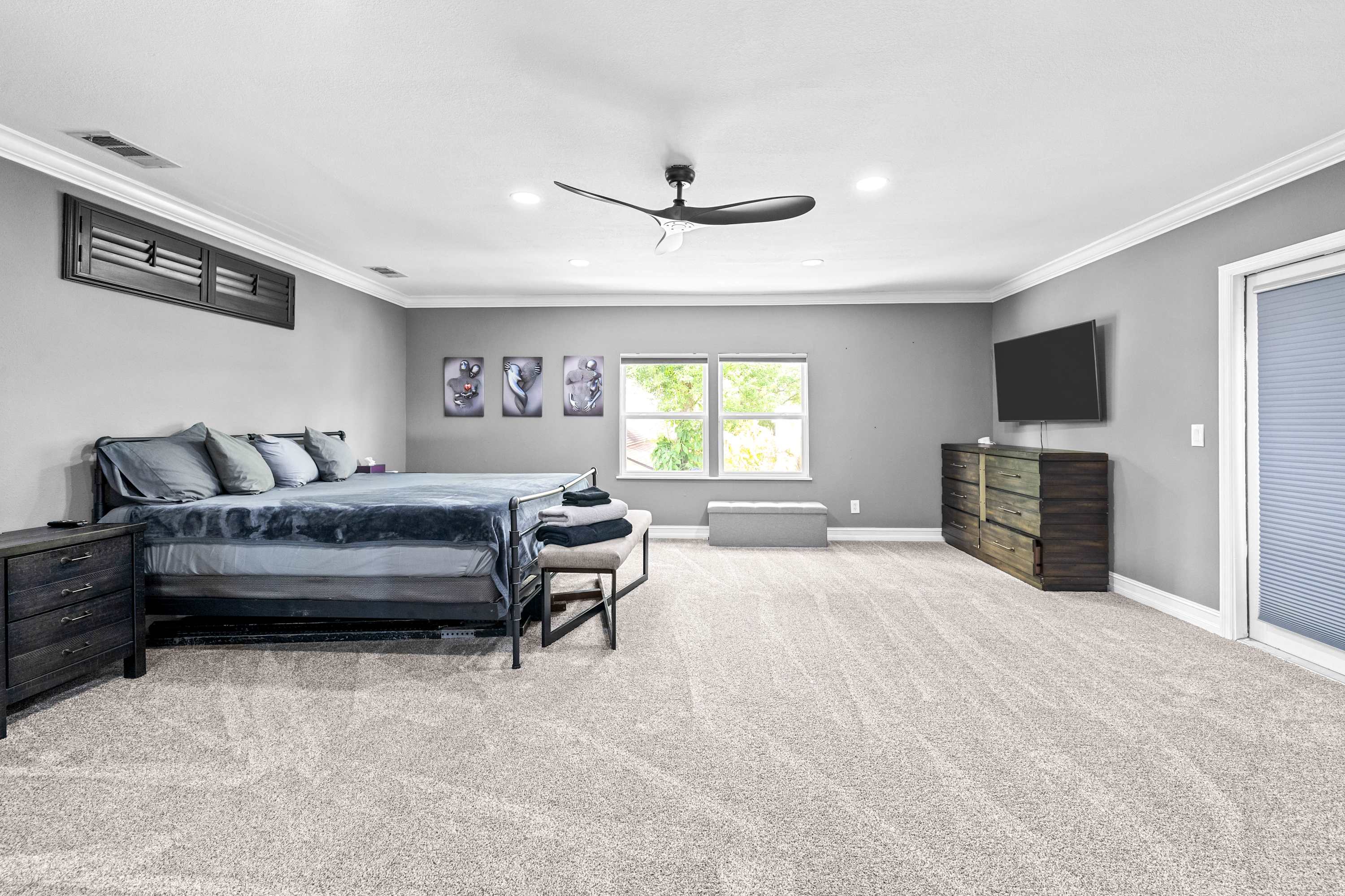 Sleep soundly on lush bedding in each room