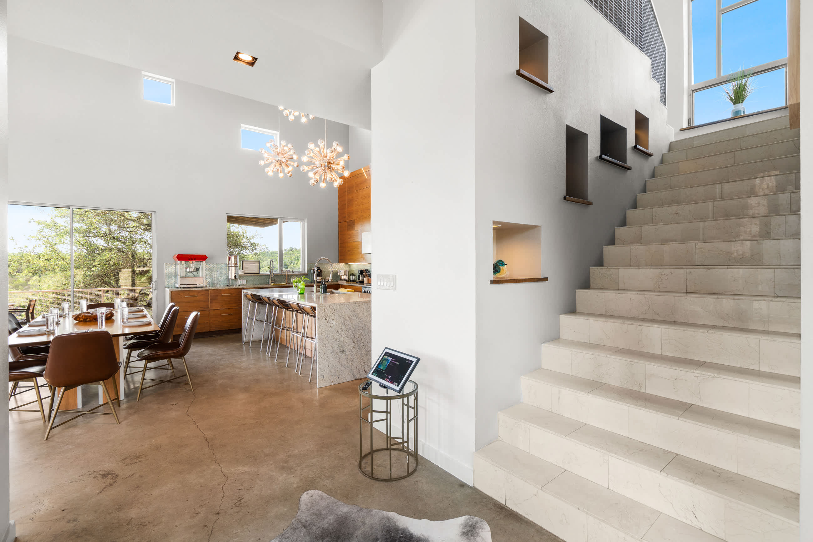 Staircase leading upstairs