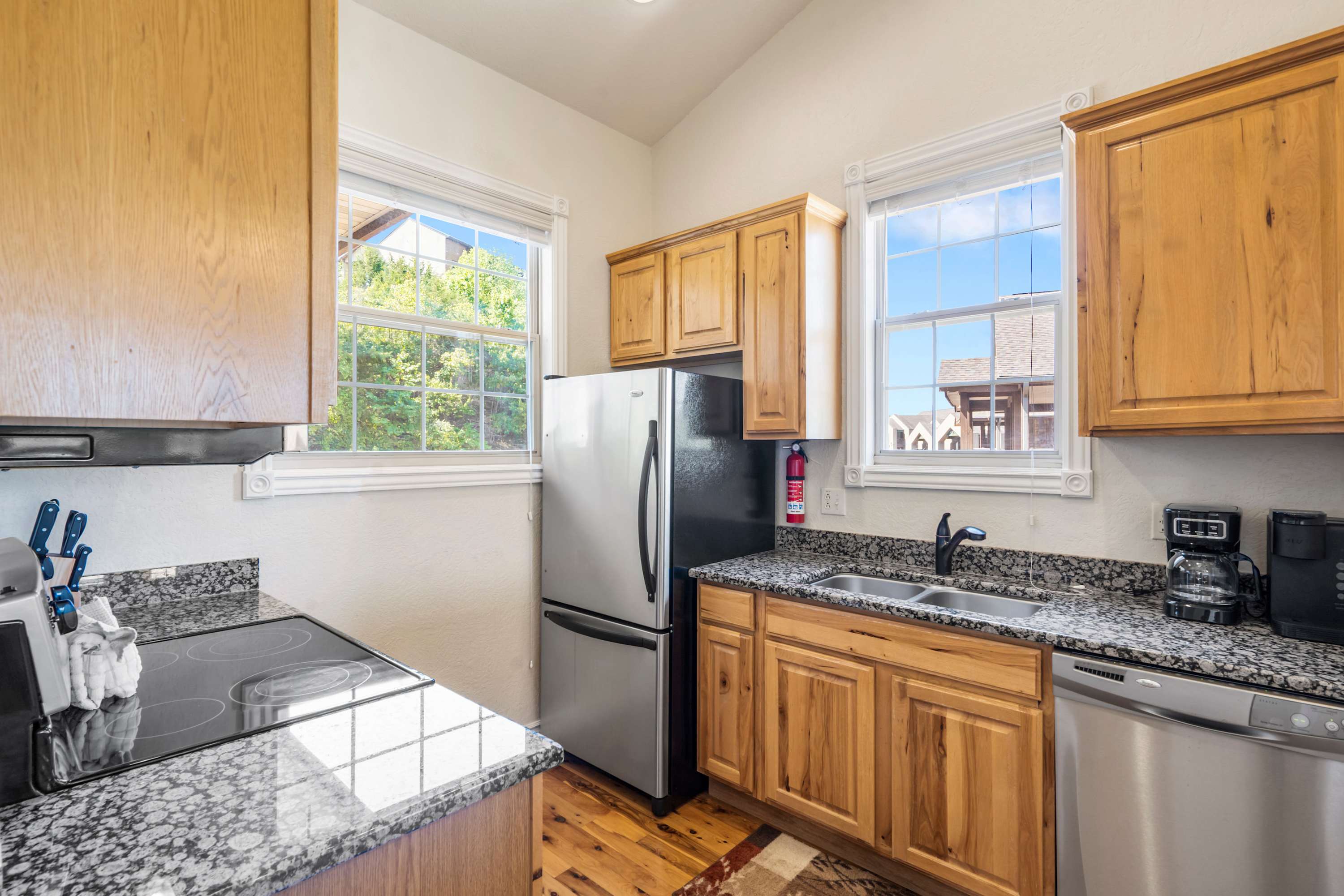 The inviting kitchen offers ample space & all the comforts of home​