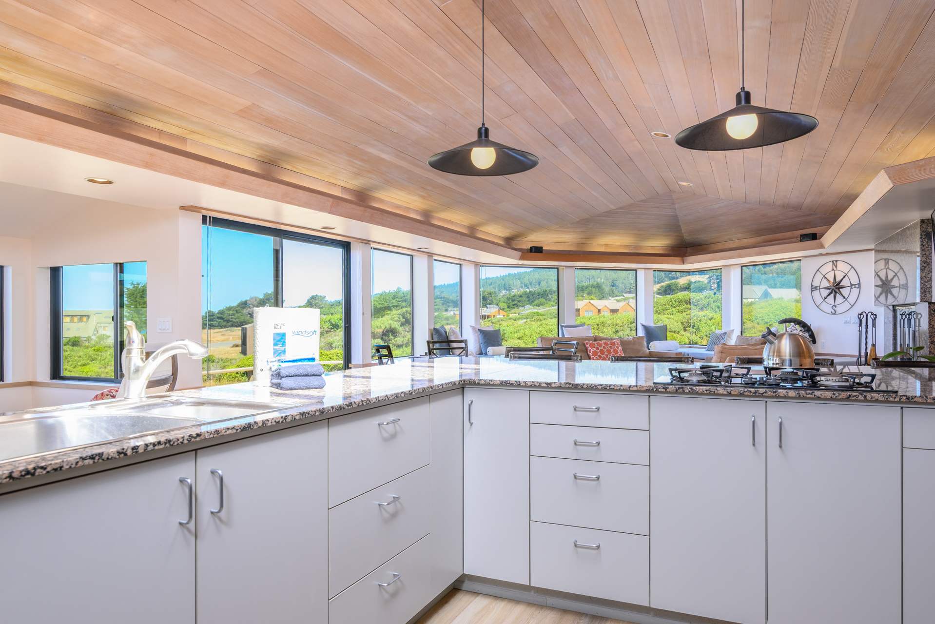 Cook with ease in the open kitchen, featuring modern appliances and ample space.