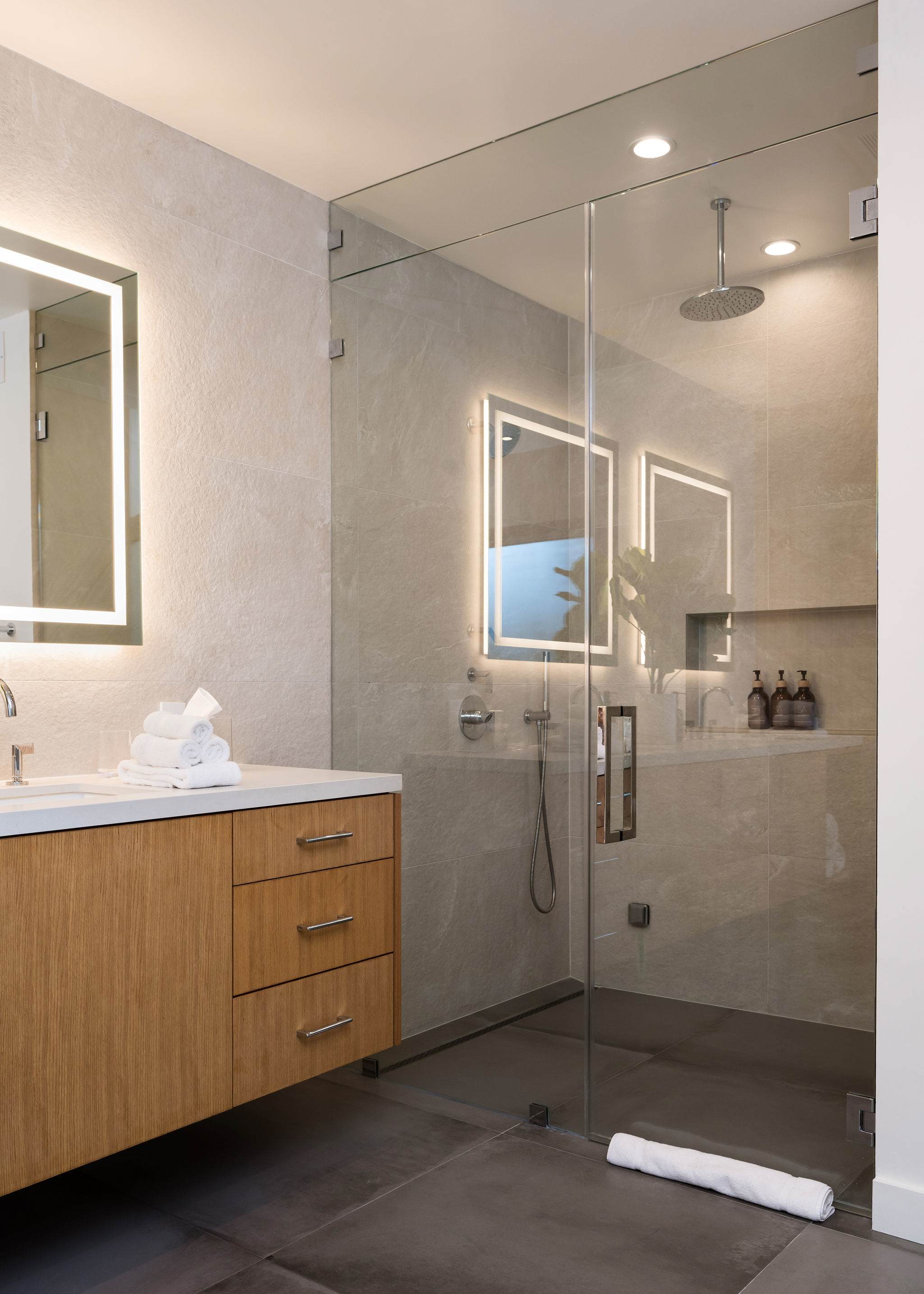 Primary bathroom walk-in shower