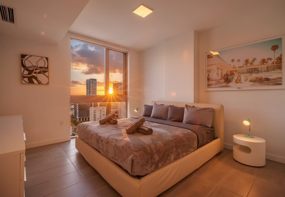 King Bed • Skyline Views • Pool • Walk Everywhere