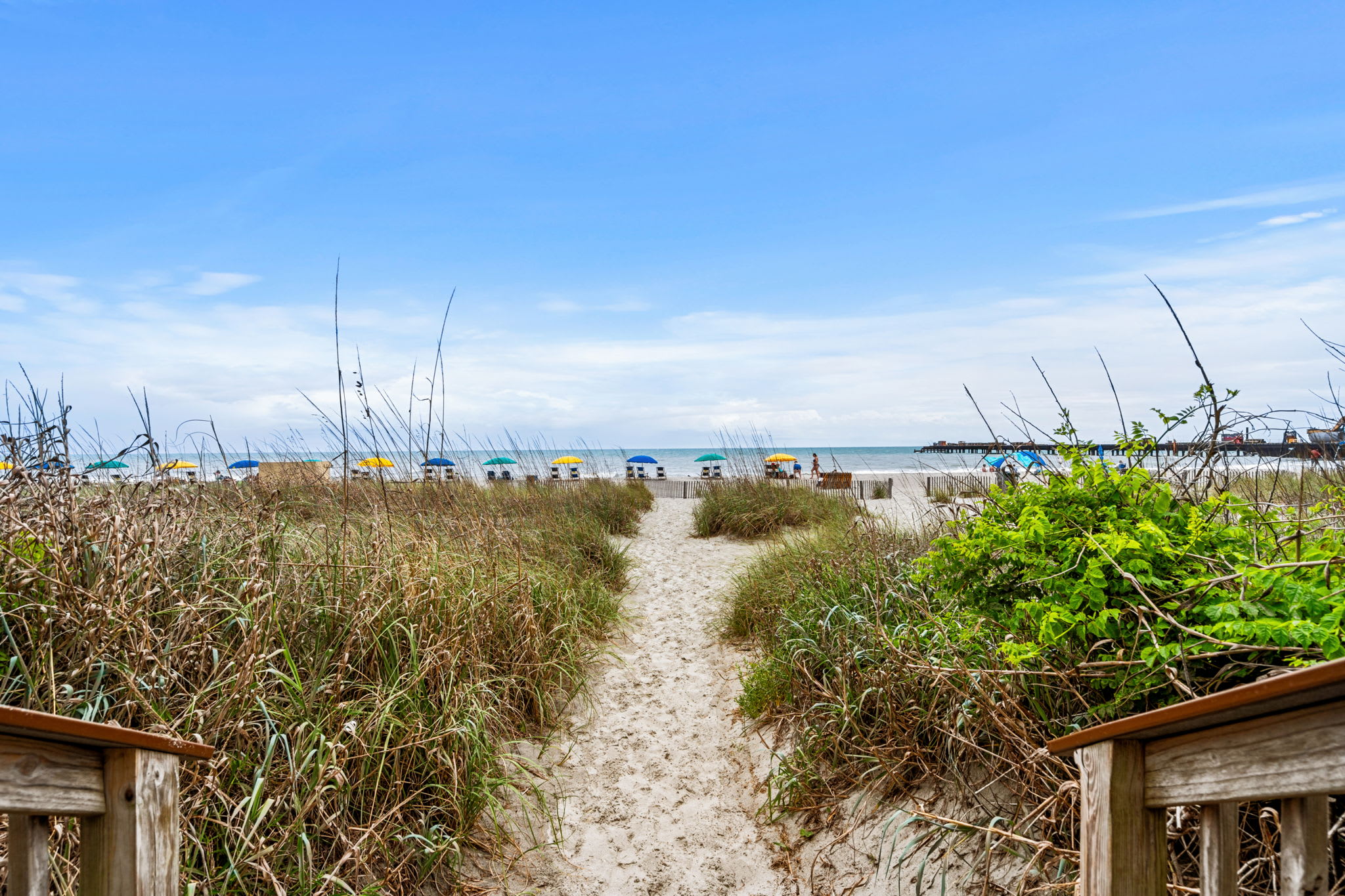 Walk straight to the waves.