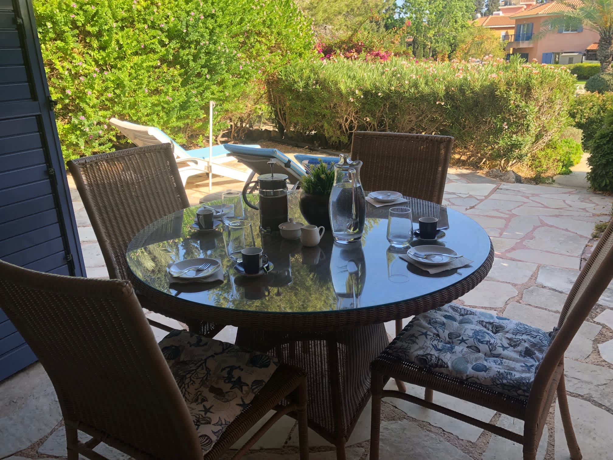 Limnaria Villas - Comfy 2BR, 2 bath Ground Floor Apart. Pvt Garden