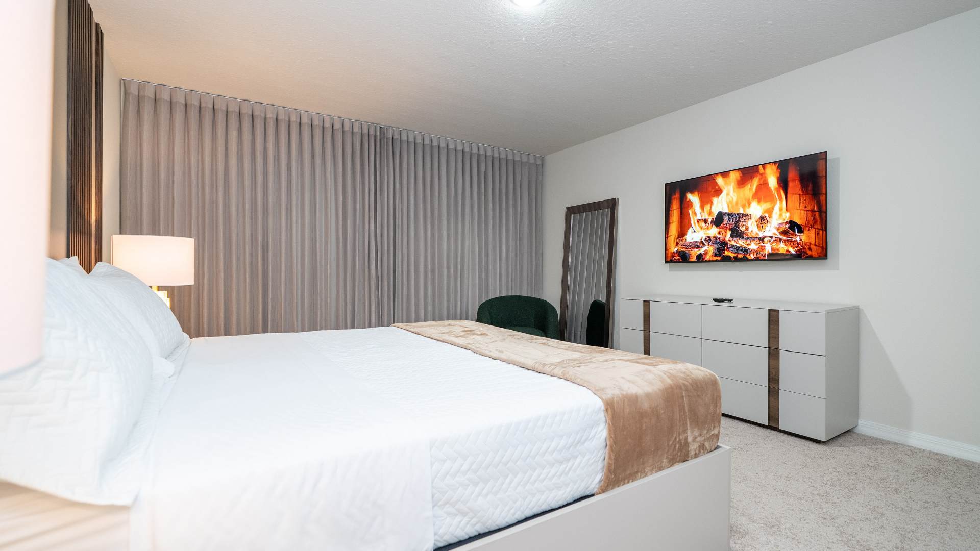 Spacious King Bedroom Suite with Smart TV