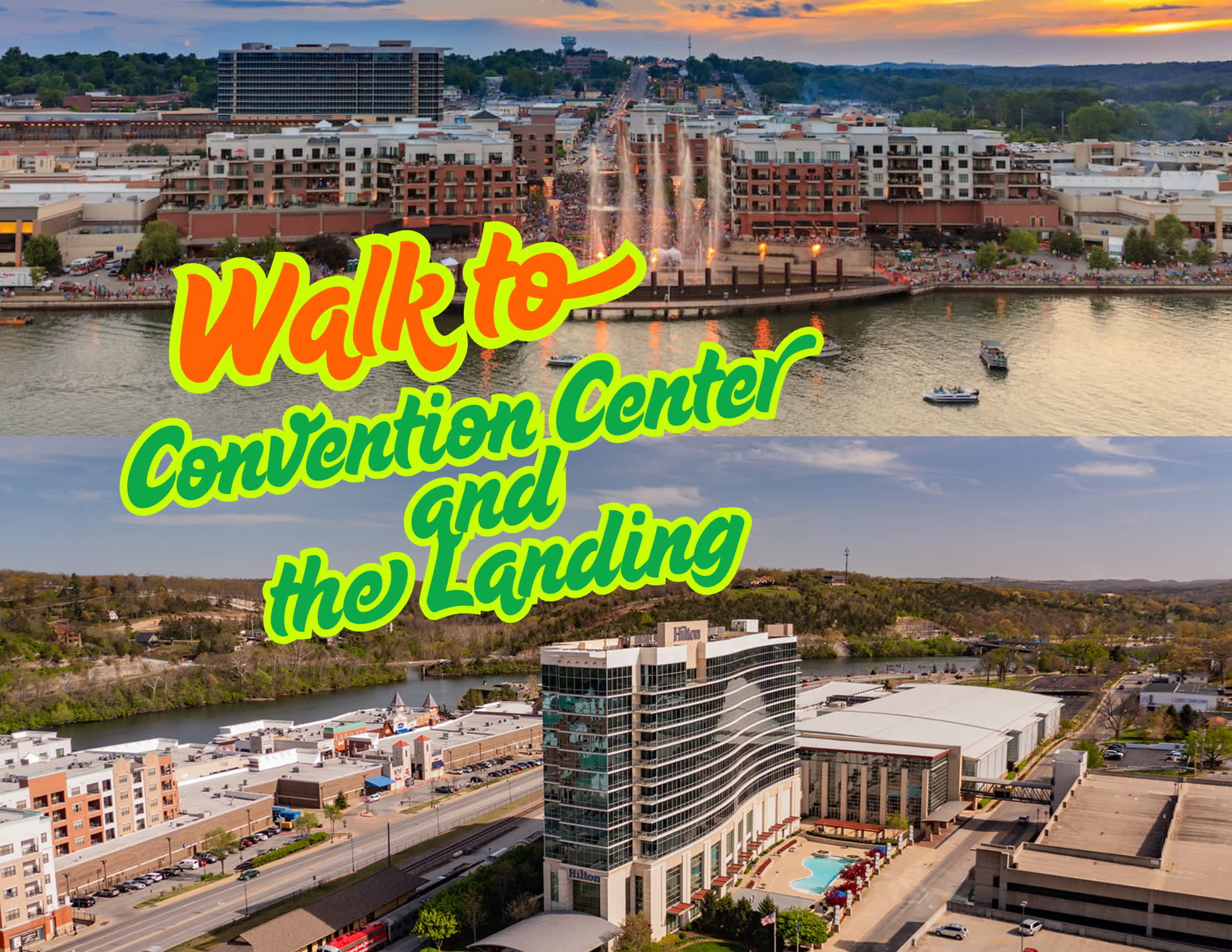 10 minute walk to convention center and The Landing