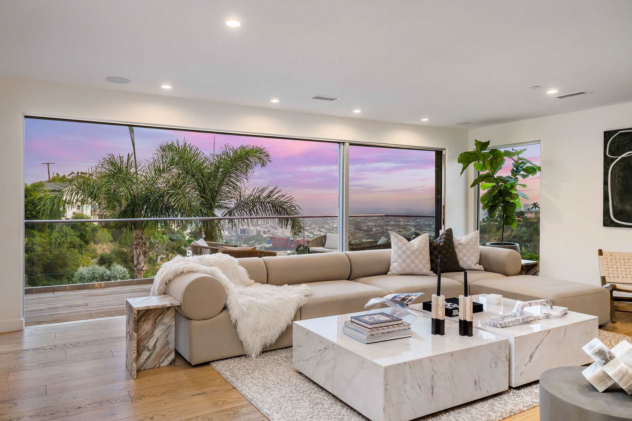 Perched in the coveted Hollywood Hills.