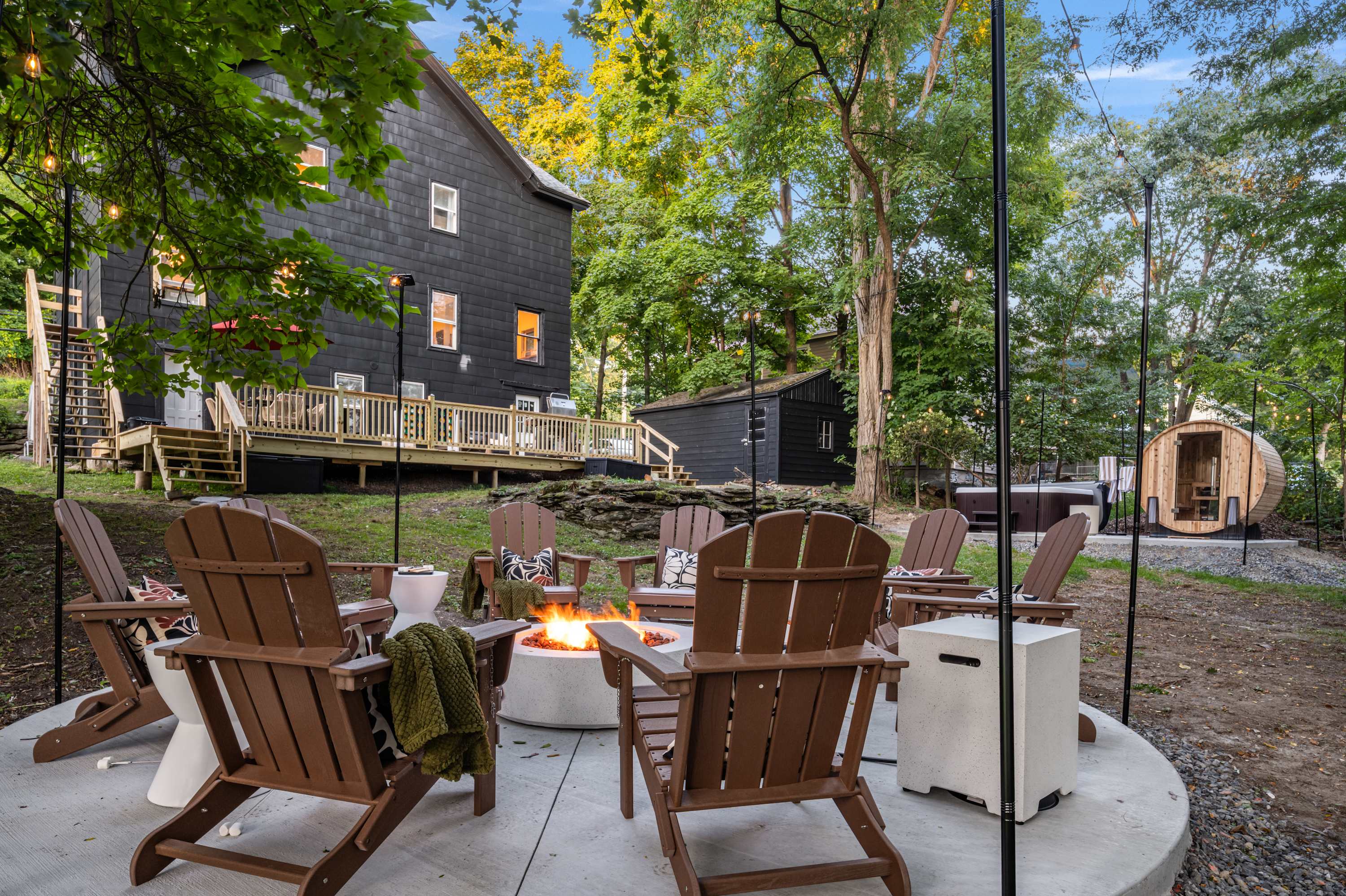 Luxe Hudson Valley • Hot Tub • Sauna • Fire Pit — Hudson, NY — vacation rental