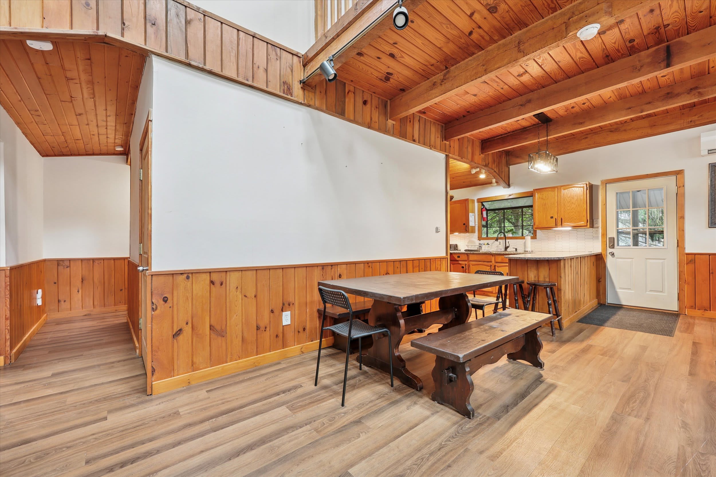 Gather around the dining table for family meals.