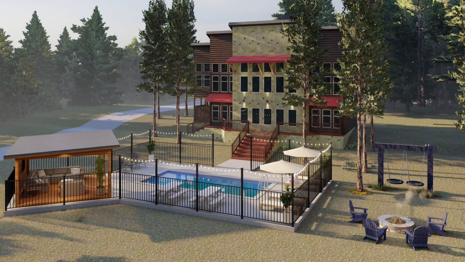 NEW! POOL! 5BR Pond-Hot Tub-Games - Sleeps 19