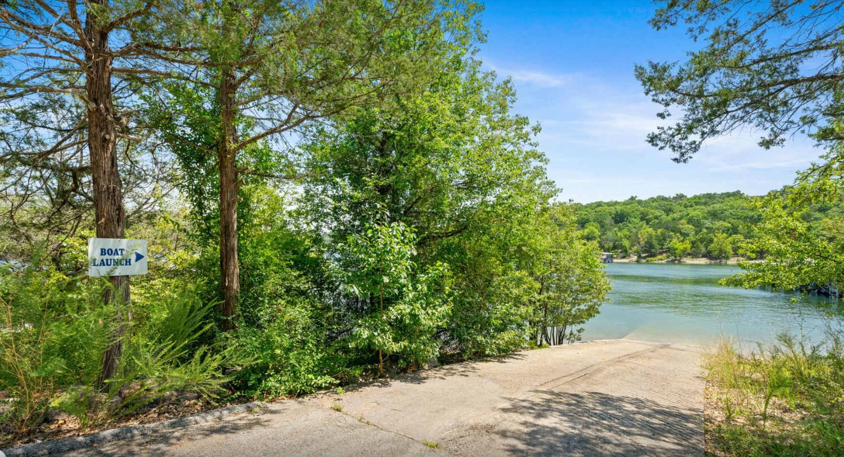 Private boat launch
