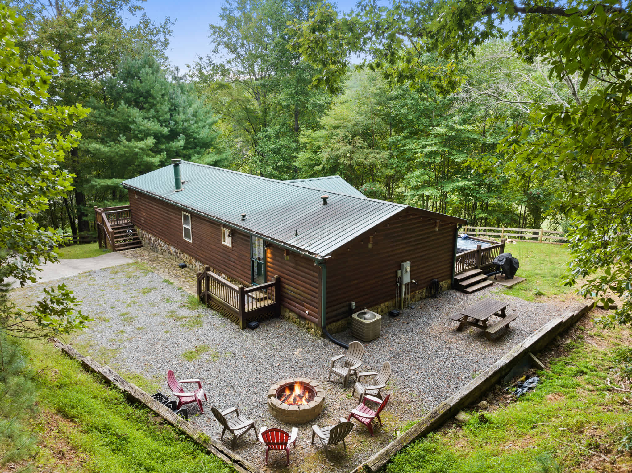 Cozy Mountain Escape: Hot Tub | Fire Pit | Views — Blue Ridge, GA — vacation rental