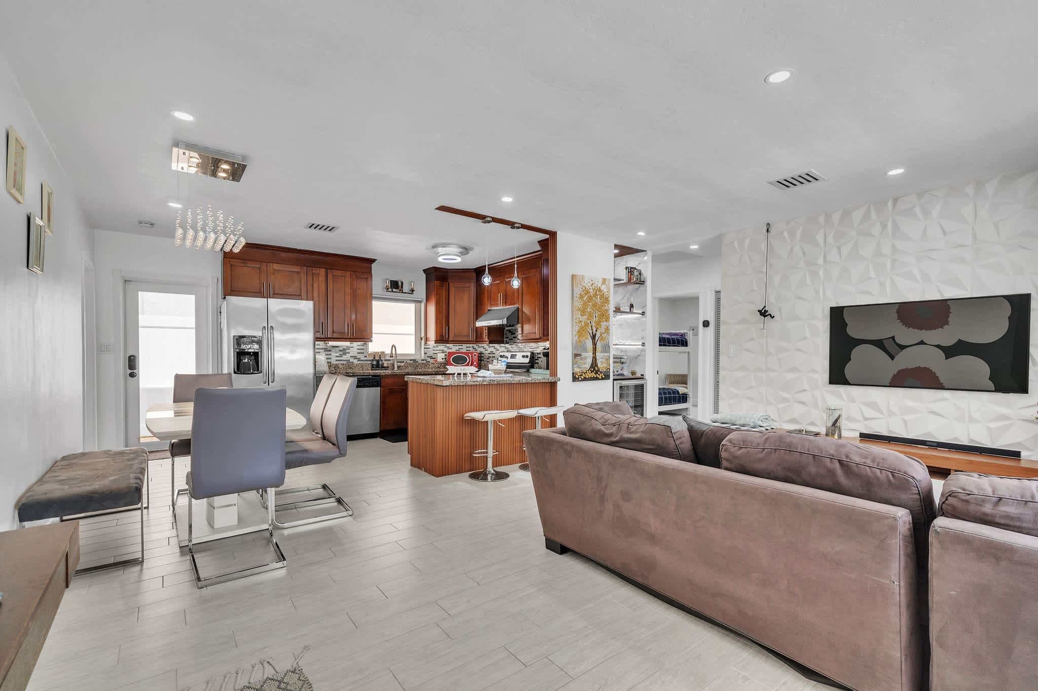 Enjoy the open concept floor plan