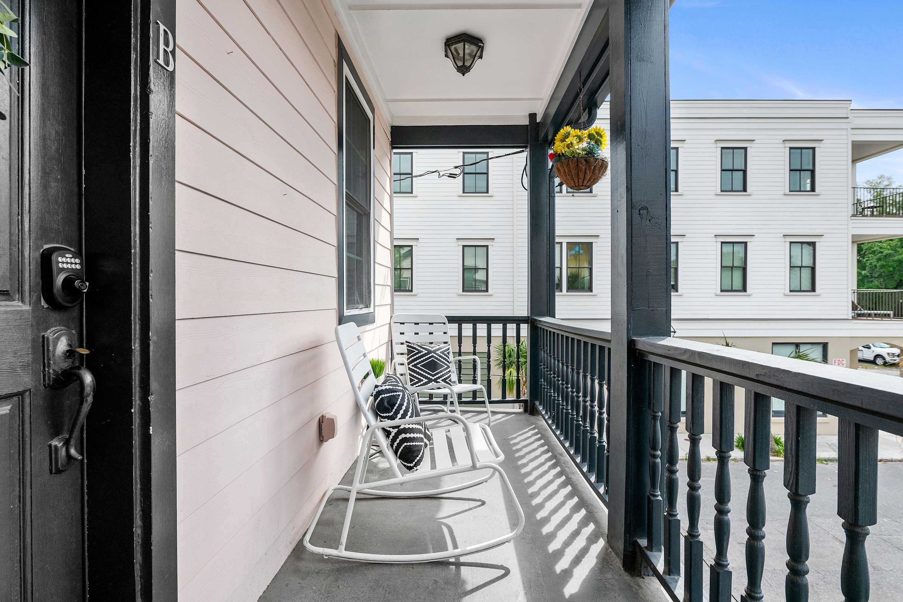 Balcony with seating for your group!