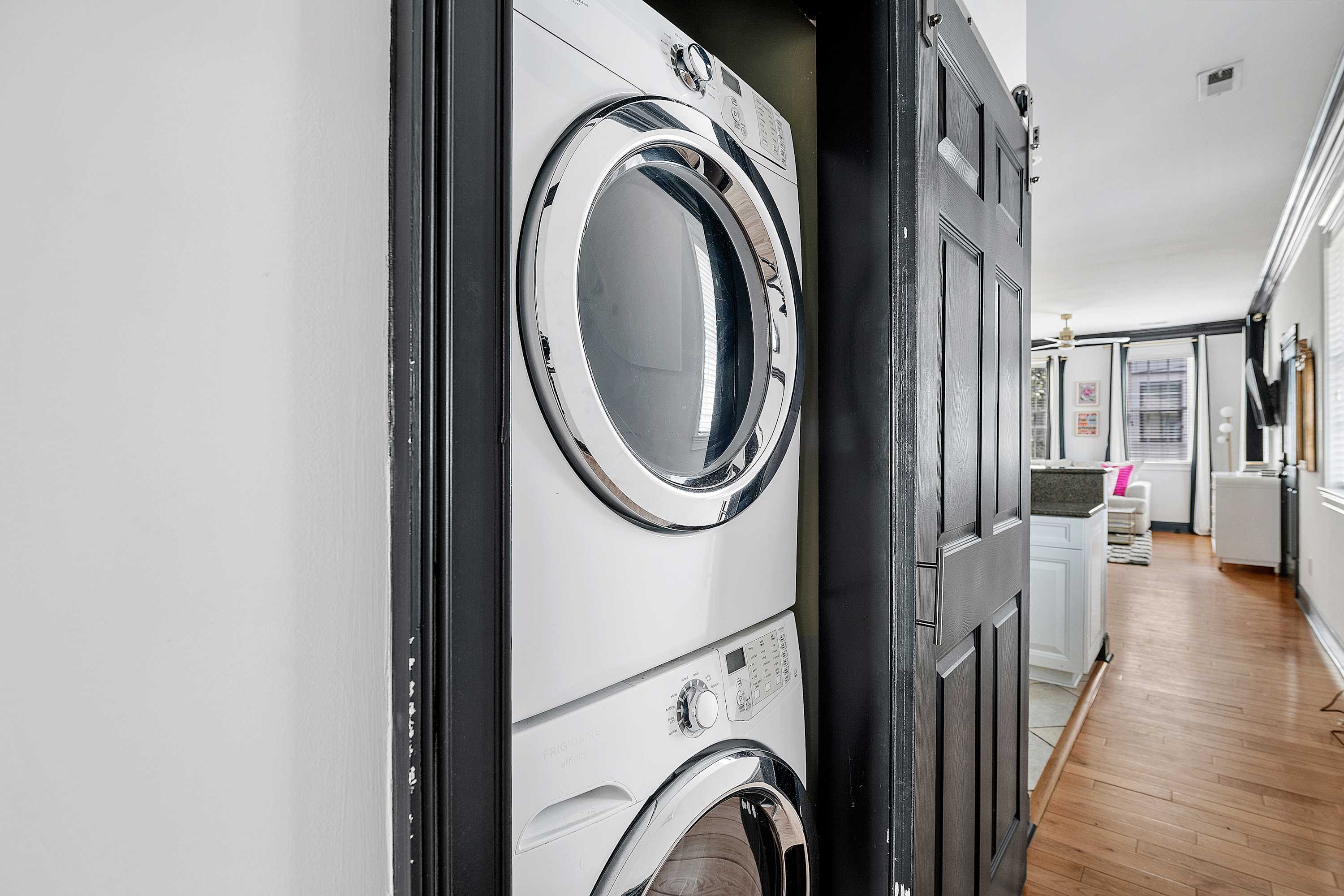 Second floor washer + dryer