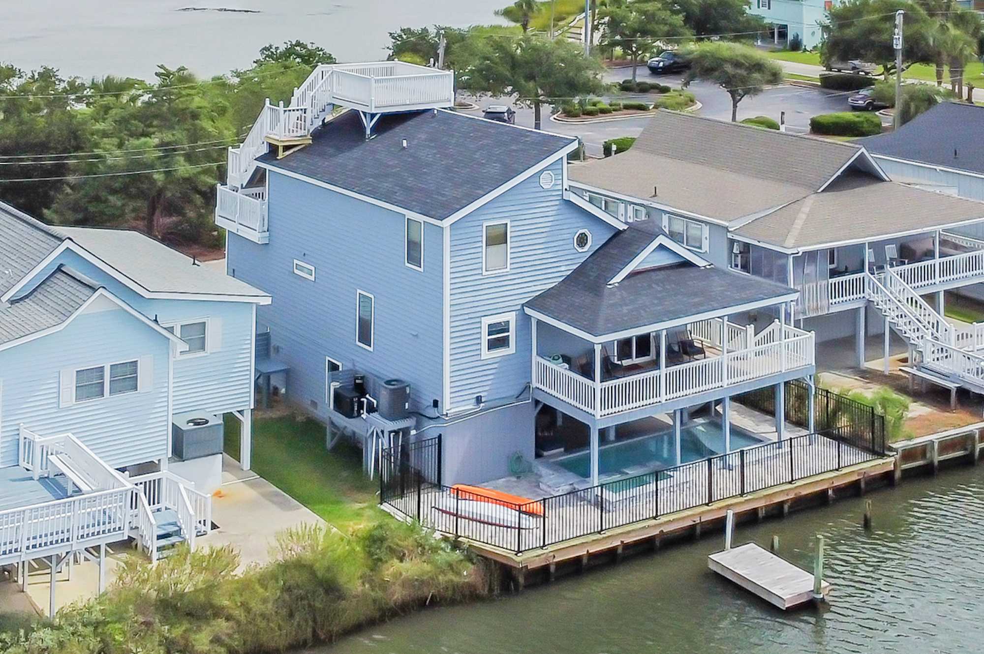 Captain's Cove - Pool, Rooftop and Inlet Views
