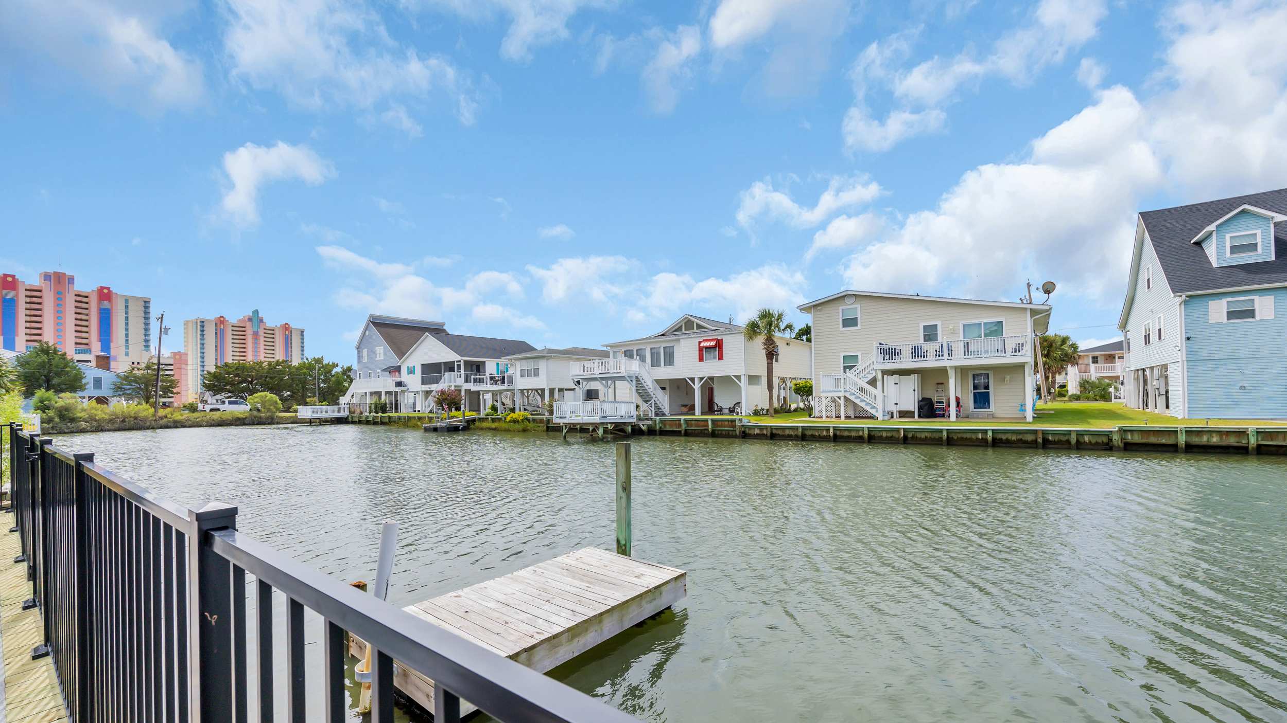 Ocean Inlet View from Pool and Poolside Cabana