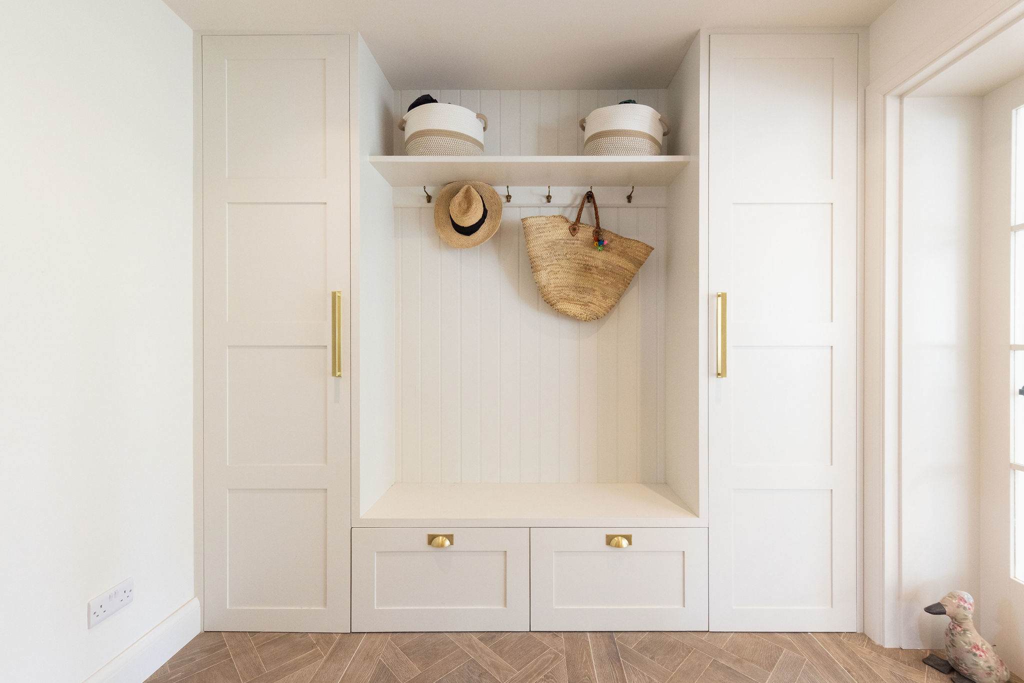 The home has plenty of storage and hanging space to unpack and make yourself at home.