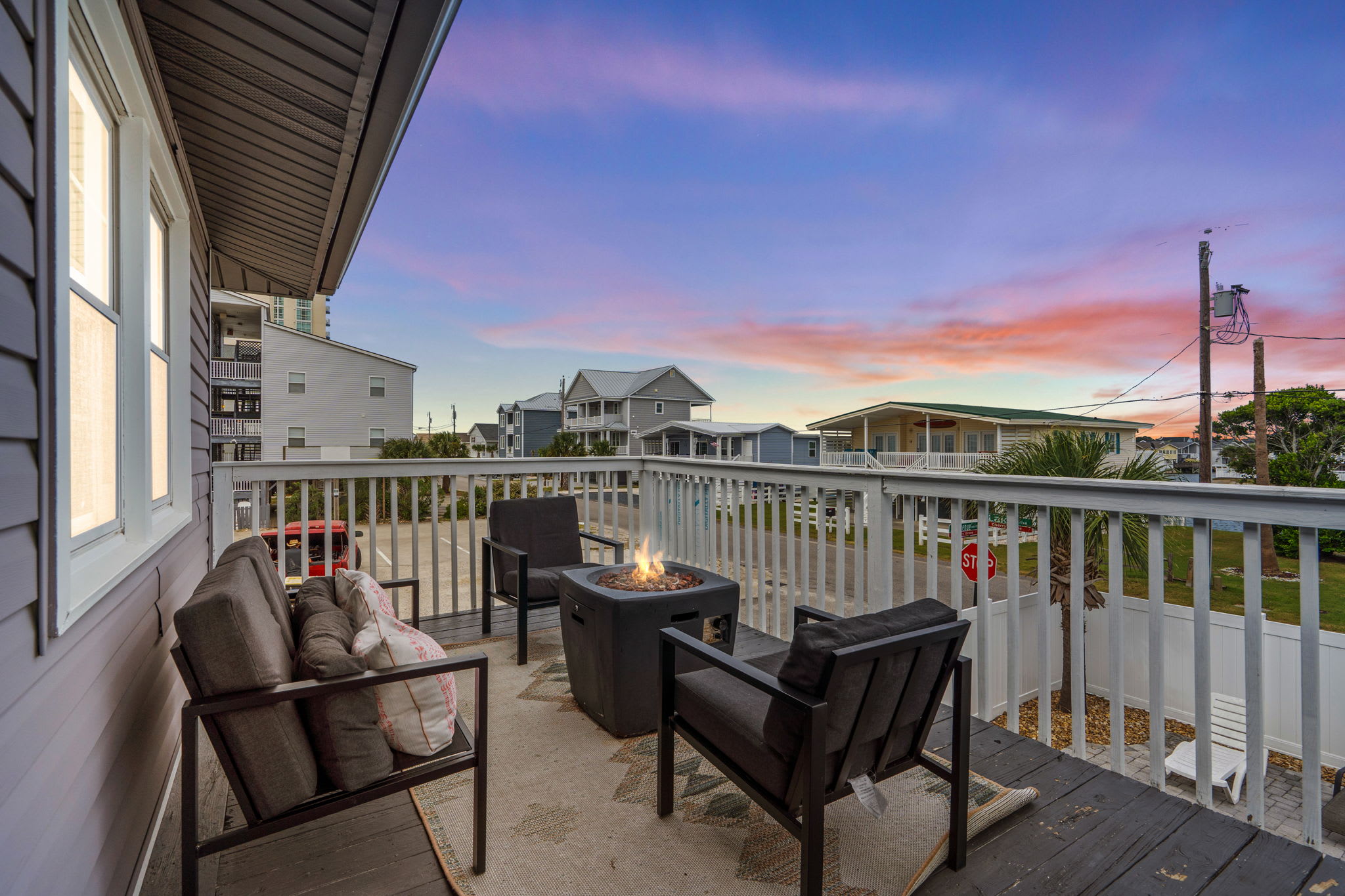 Outdoor balcony overlooking the surroundings