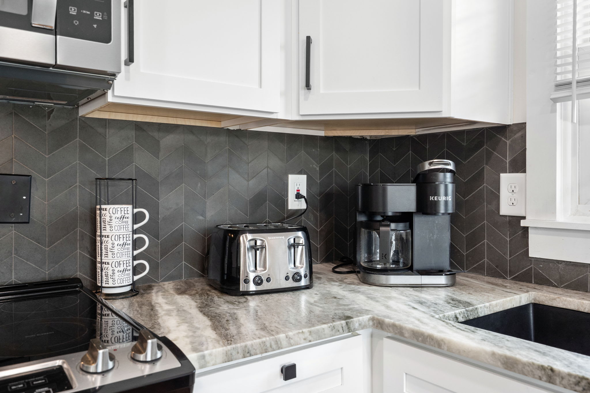 Enjoy fresh coffee and toast anytime