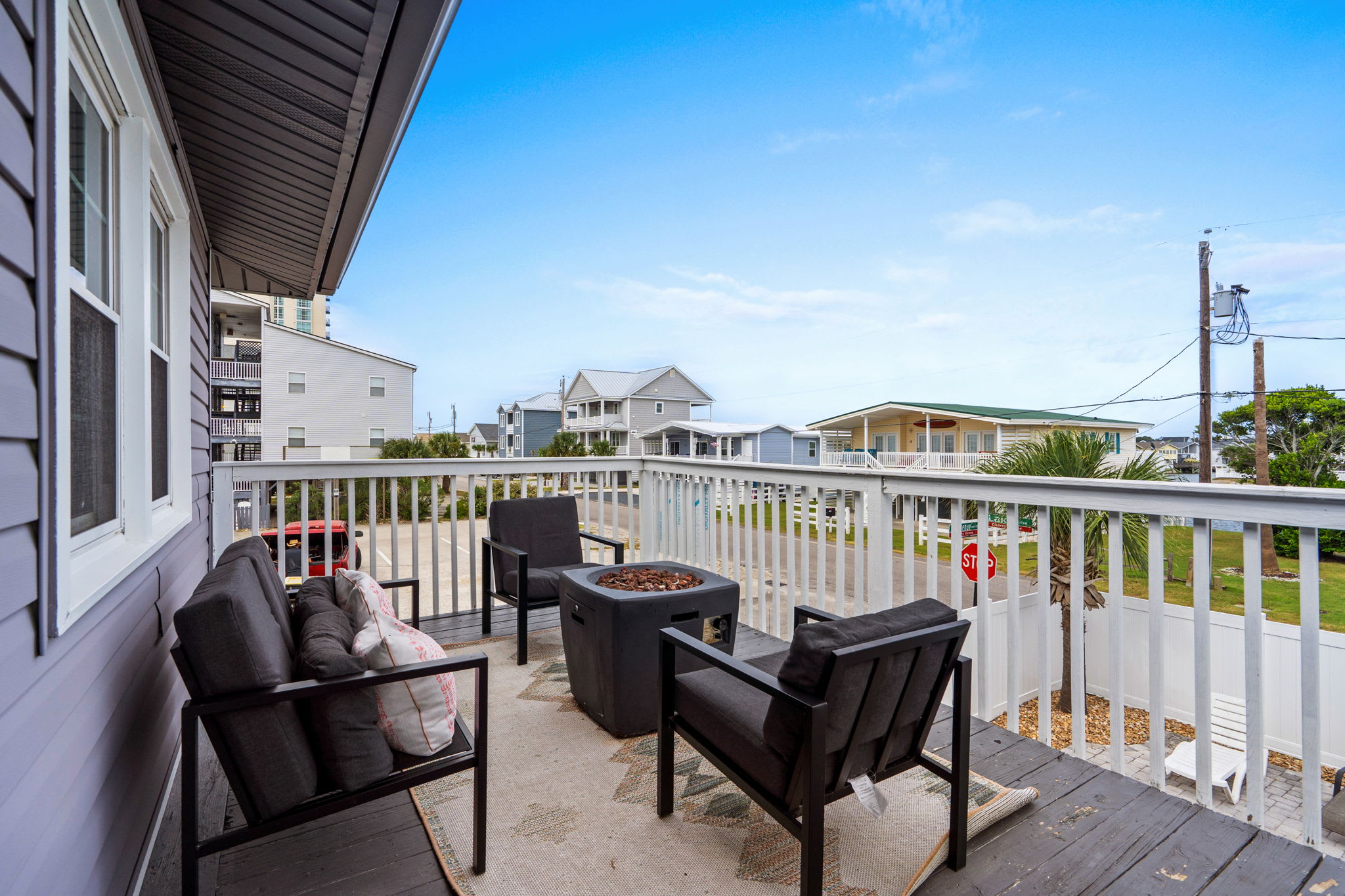 Outdoor balcony overlooking the surroundings