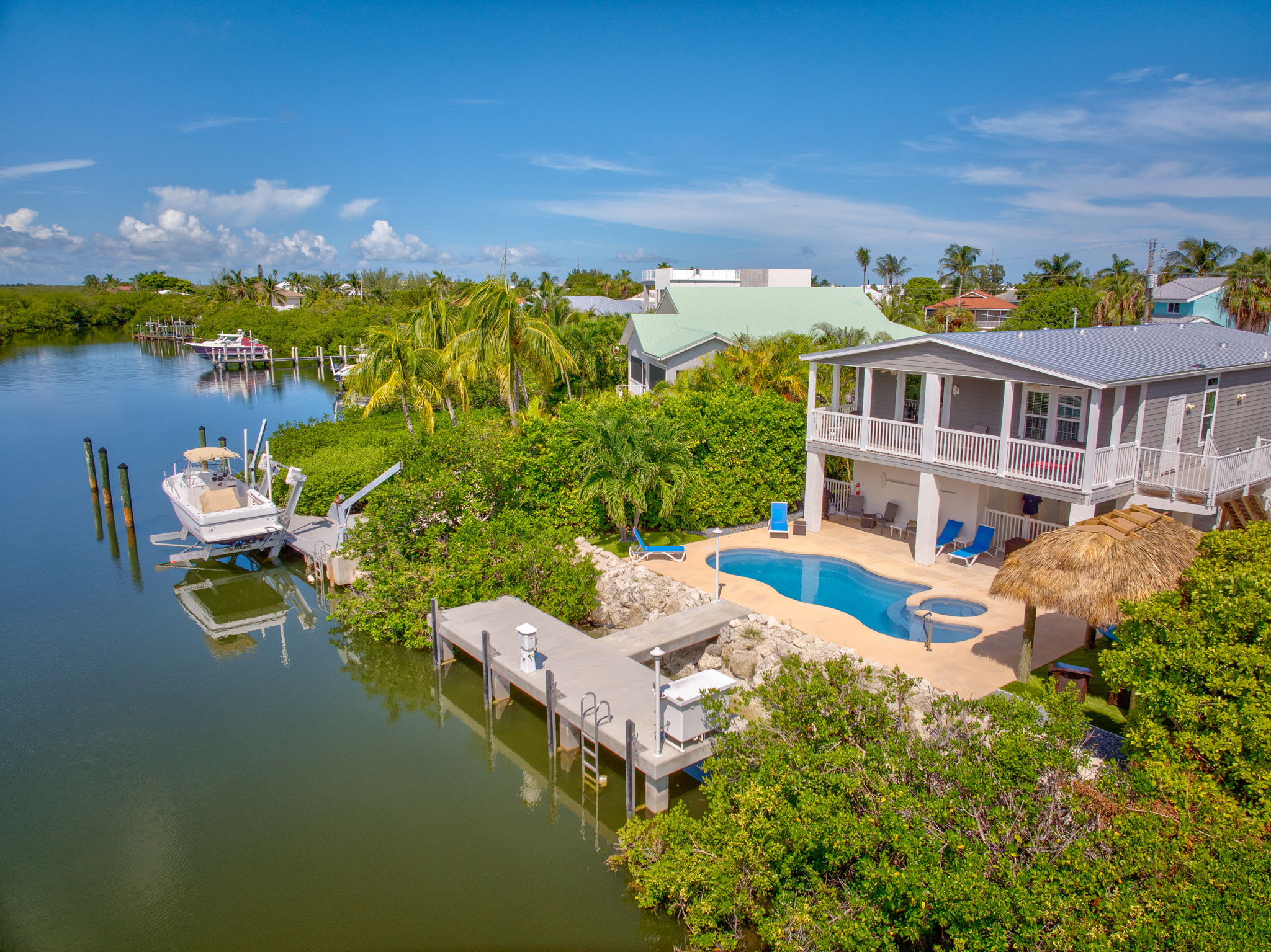 Villa Serenity at Sombrero — Private Pool, Spa & Dock