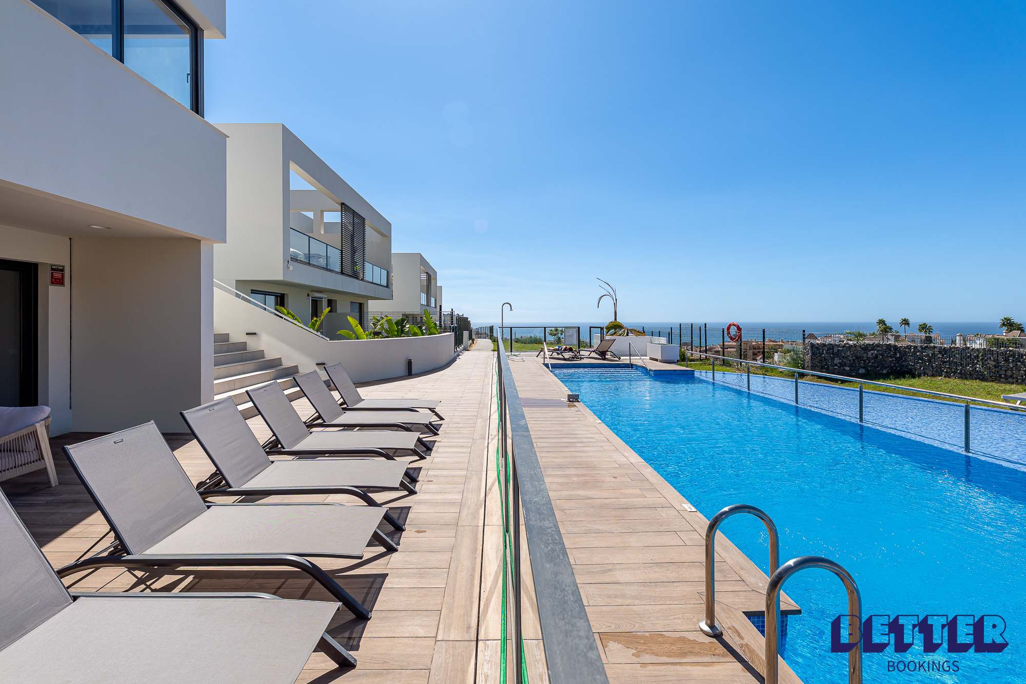 Mijas 3BR bi-level house, Pool & Gym with sea view — Mijas, Andalucía — vacation rental