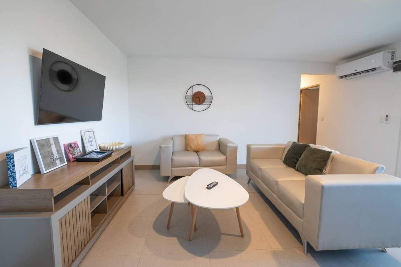 Living room with smart TV 