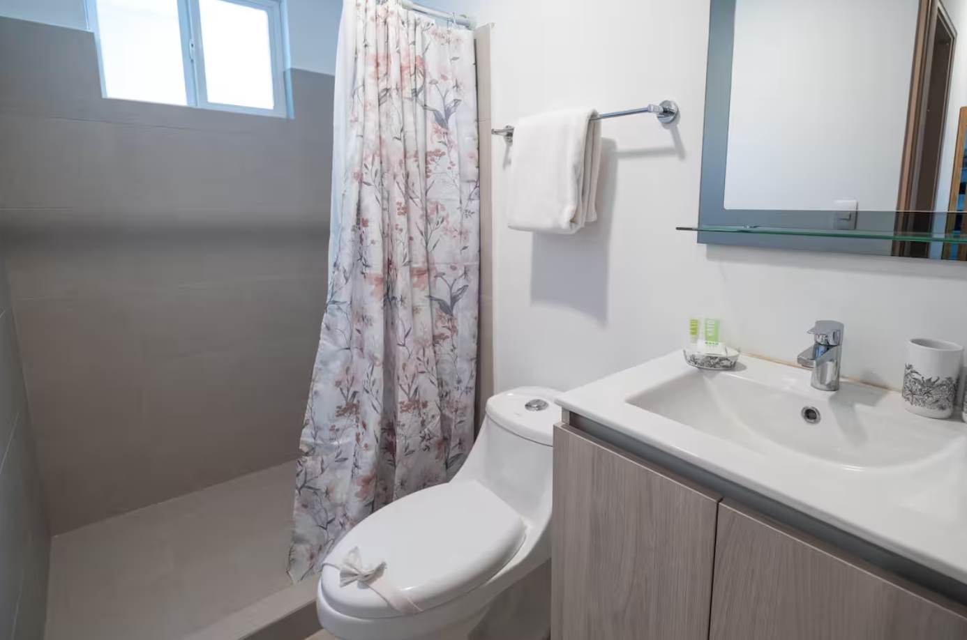 En-suite bathroom with standing shower