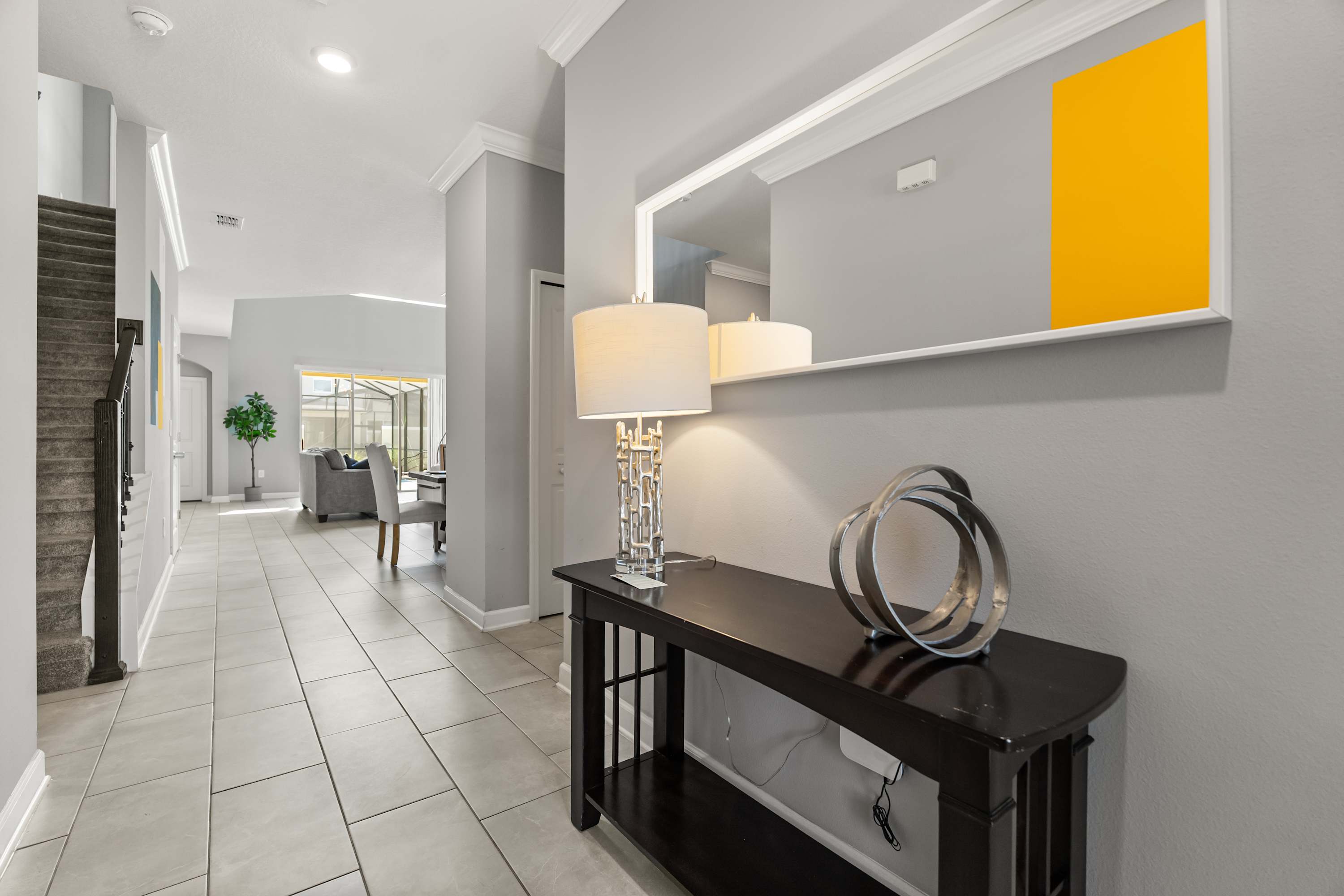 Bright and welcoming hallway