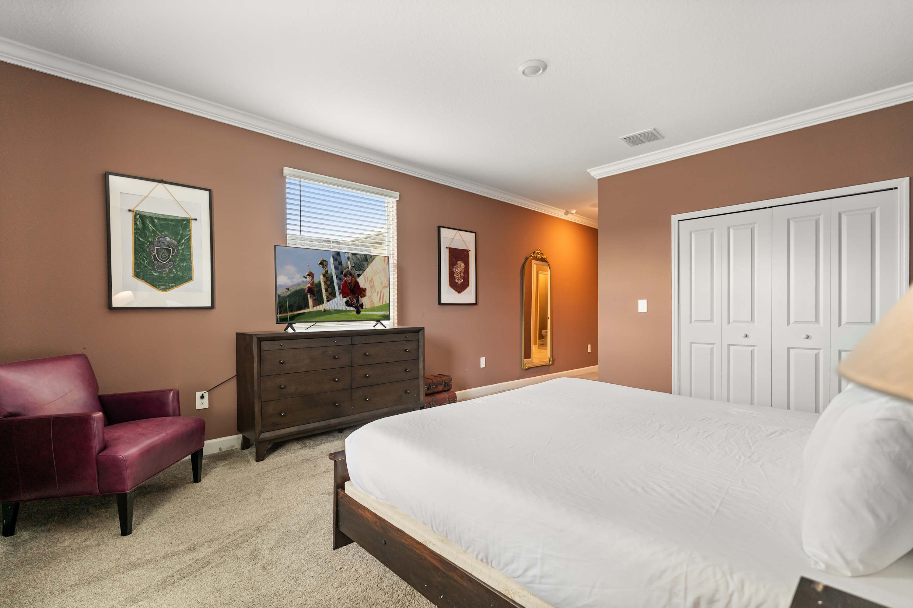 Spacious king bedroom designed for ultimate comfort with modern finishes.