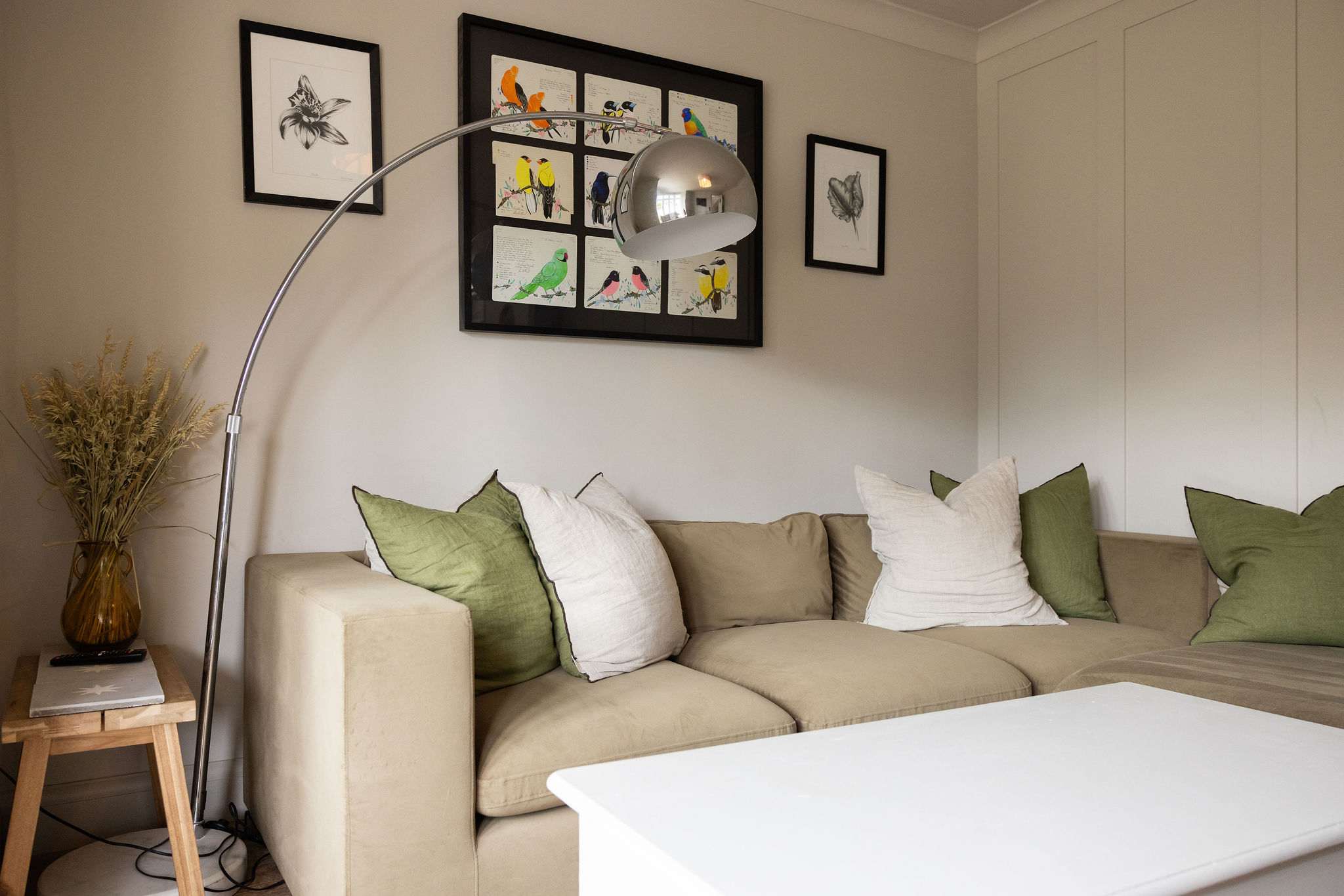 The perfect spot to get cosy on the large sofa.