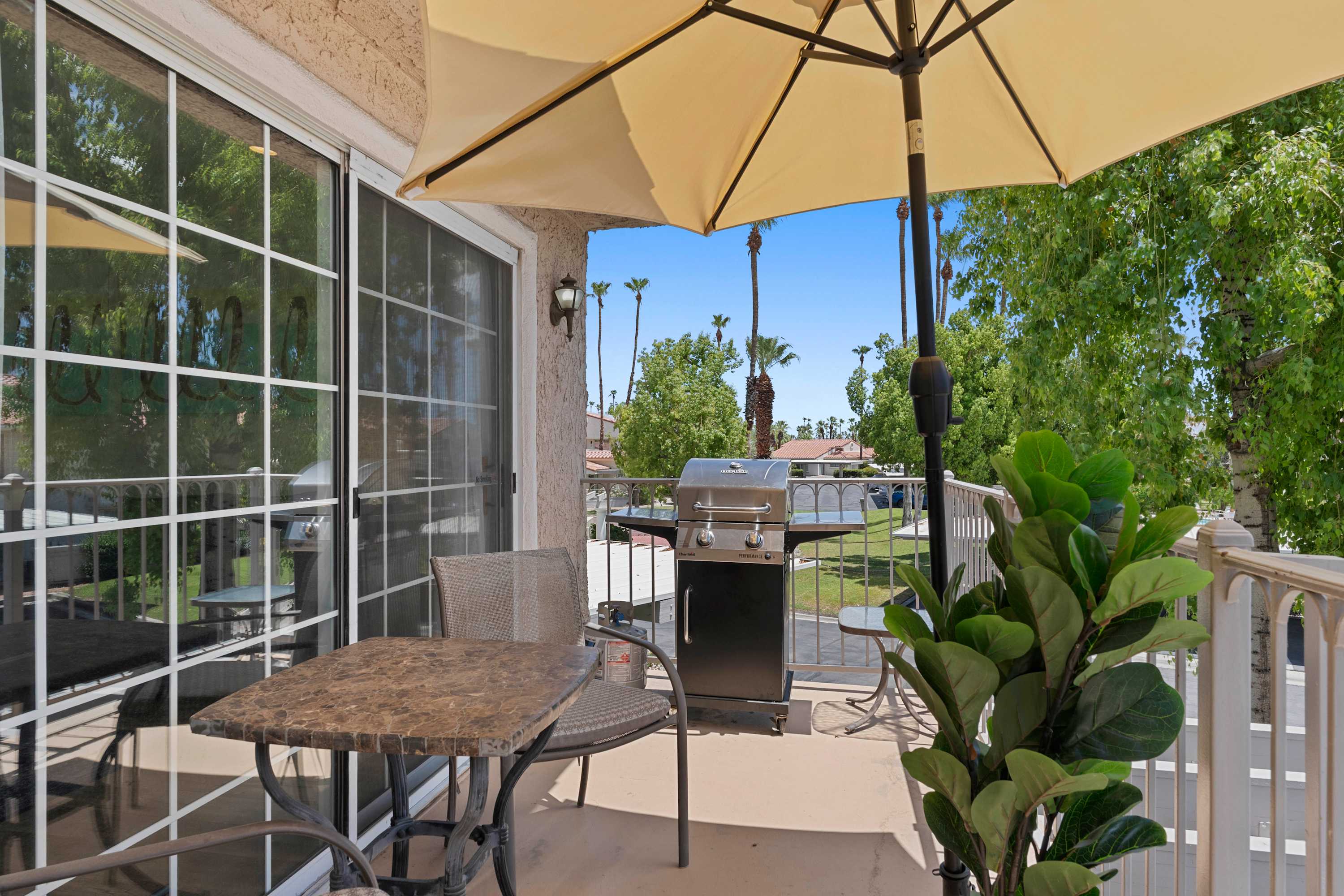 Sip morning coffee on the balcony or fire up the BBQ for dinner