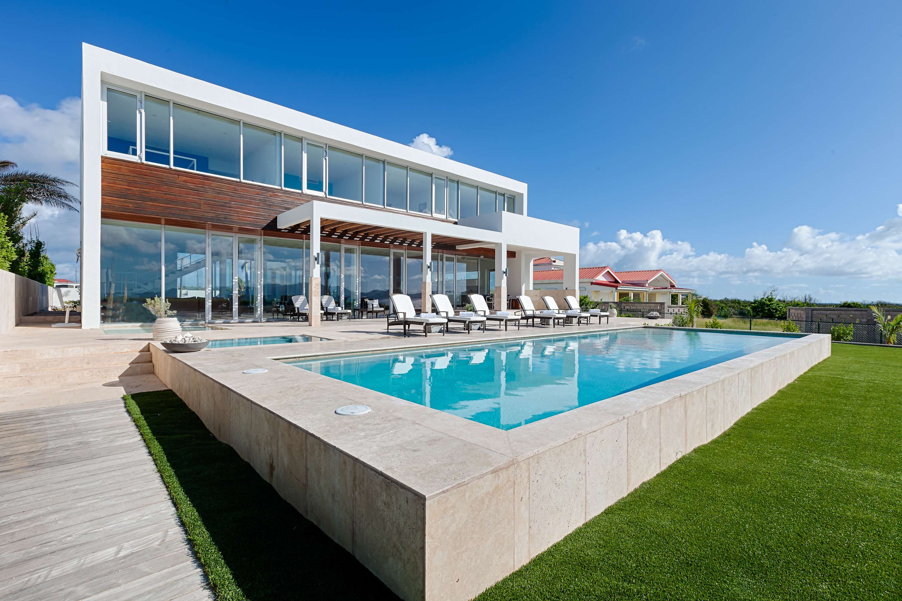 Beaches Edge – Contemporary Beachfront Estate in Lockrum, Anguilla — Blowing Point Village — vacation rental