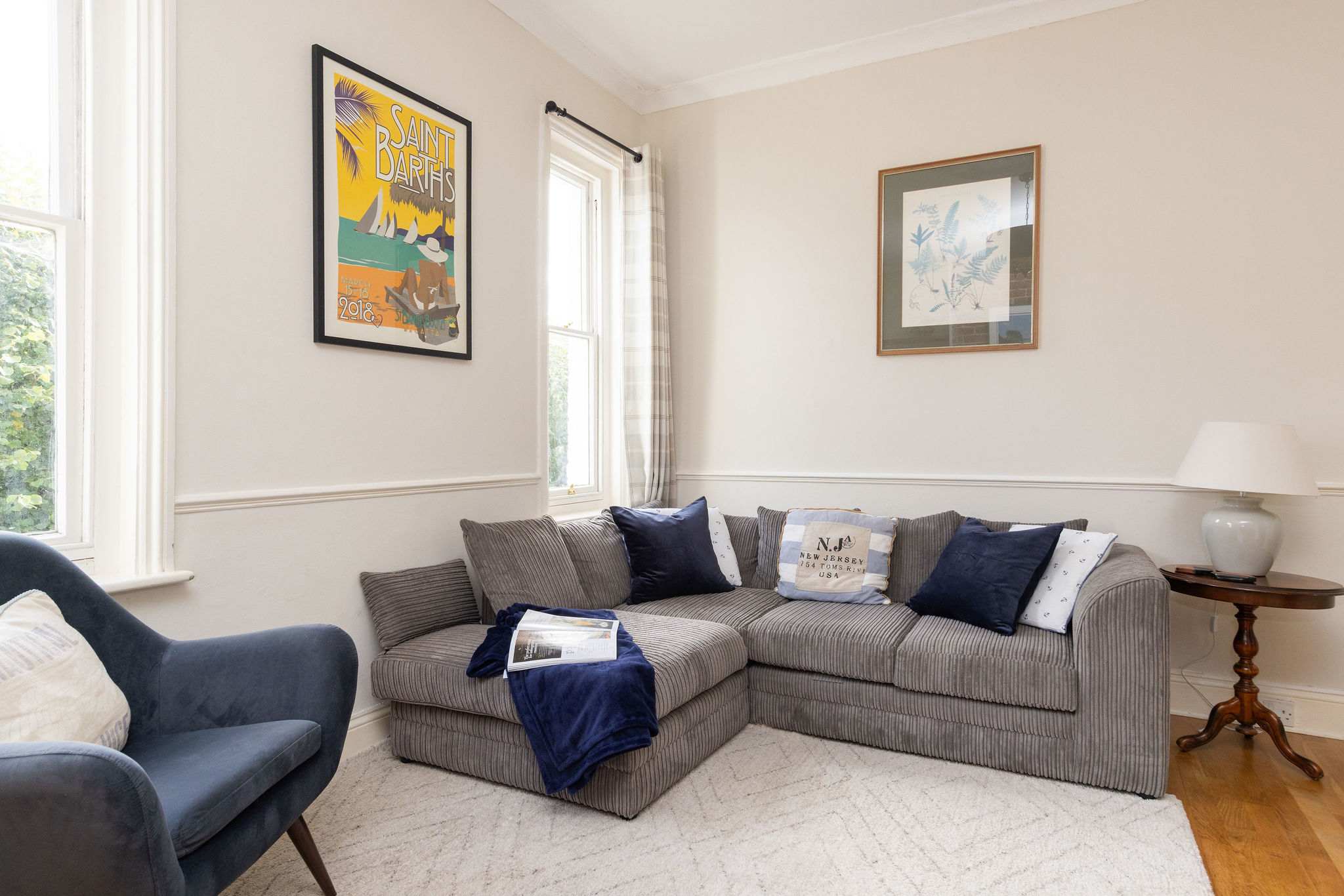 Unwind on the comfy corner sofa after a day of exploring Chichester.