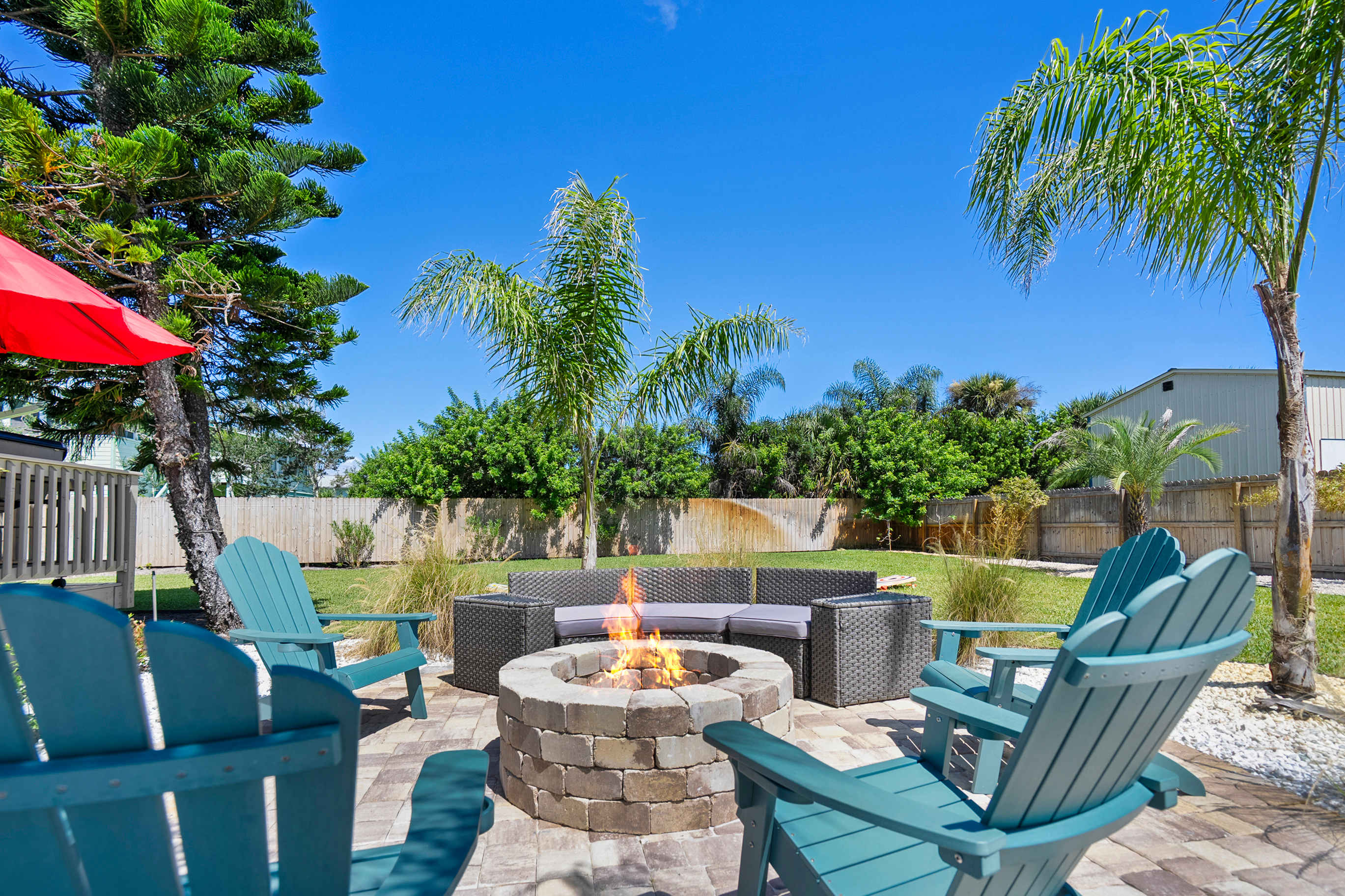 Fire Pit, Tropical Oasis, Steps to Beach, Patio — St. Augustine, FL — vacation rental