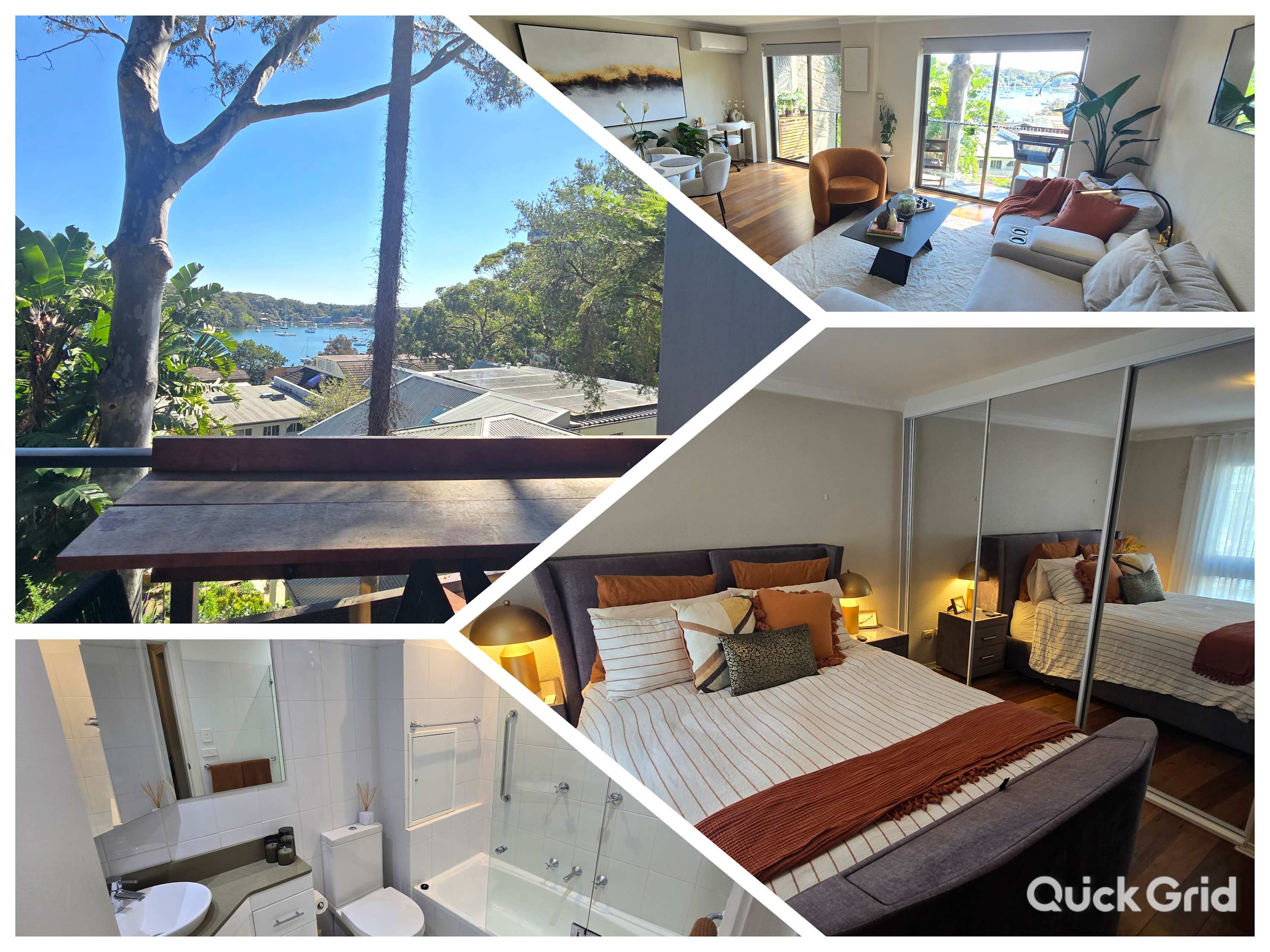 Stylish 1-Bed escape with views across Berrys Bay