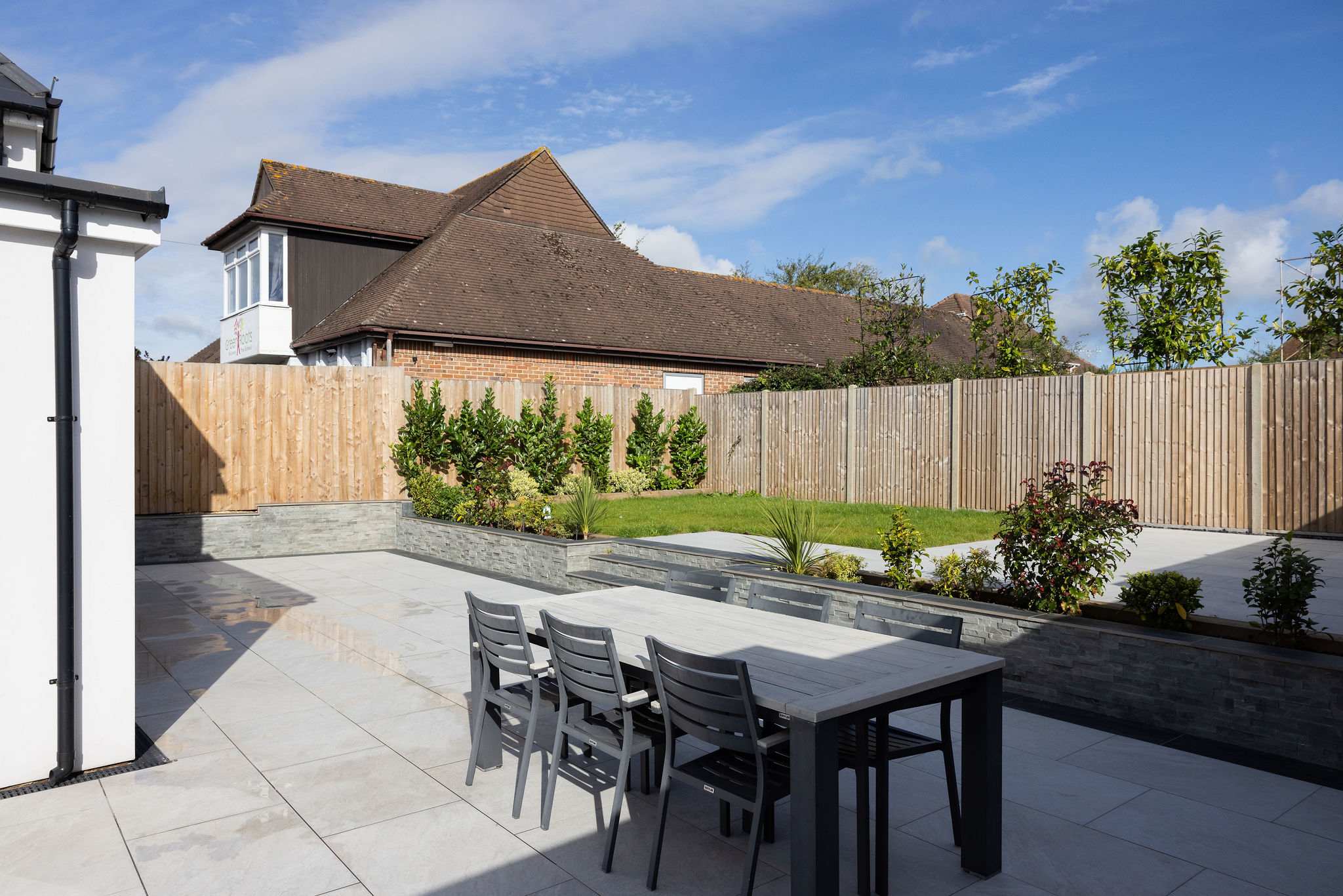 Your own private oasis for barbecues, dining, and outdoor living.