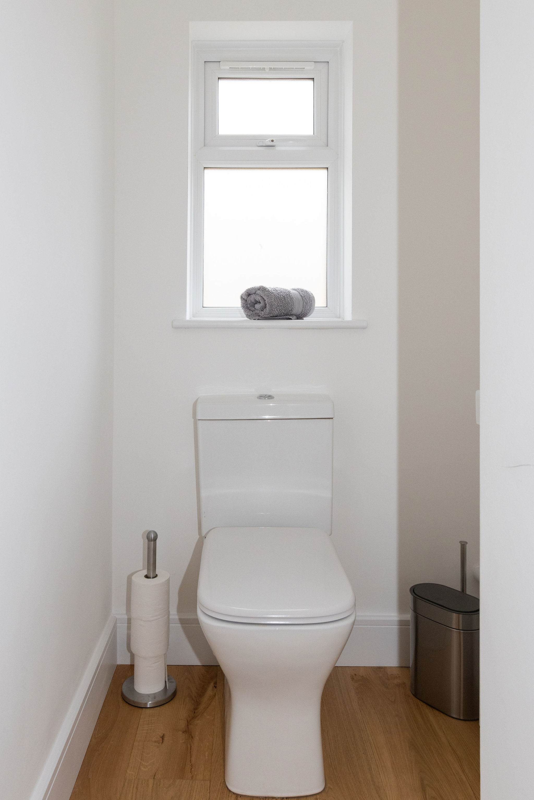 A convenient downstairs cloakroom.