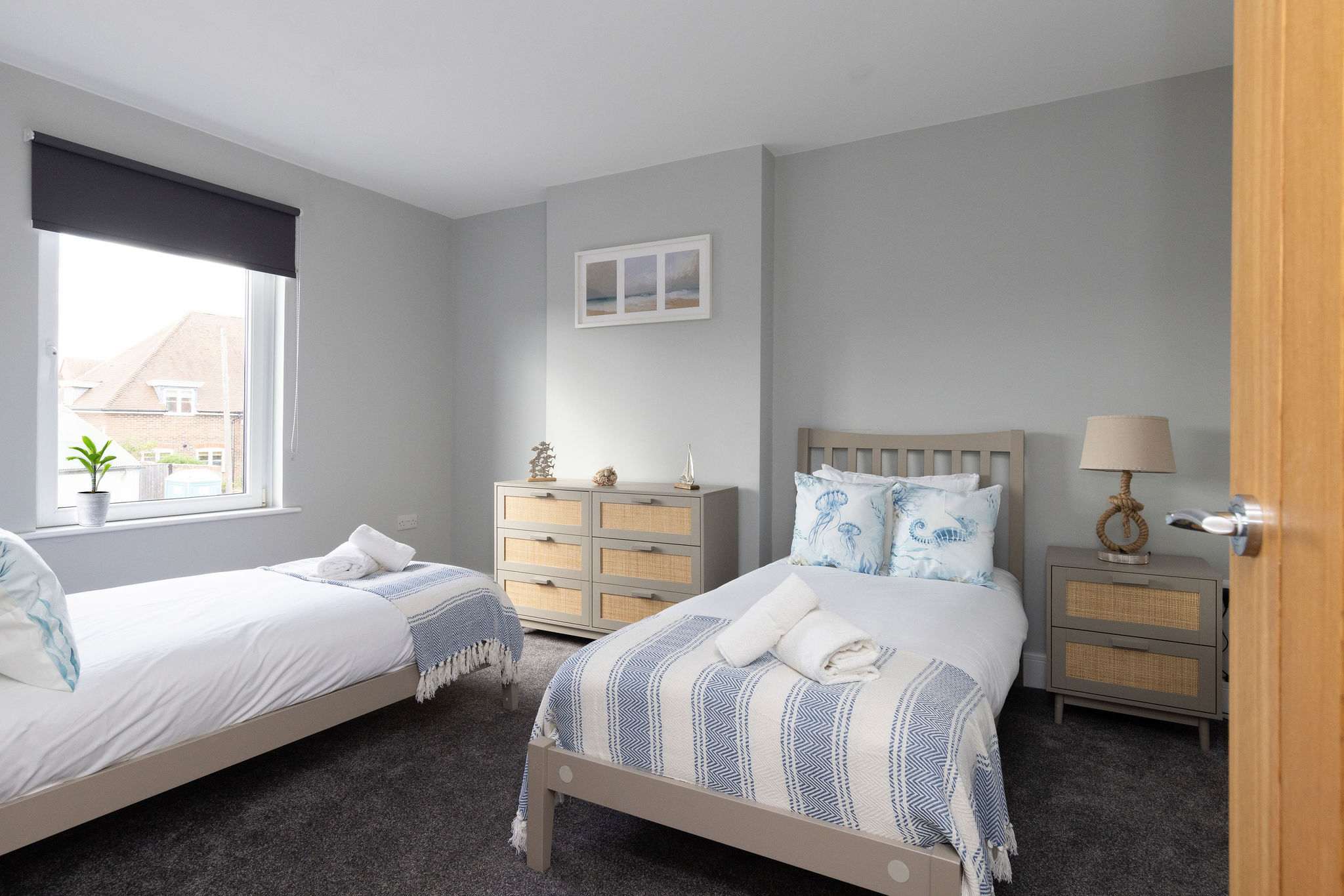 Stylishly appointed with two comfortable beds for a great night's sleep.